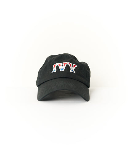 An Ivy Black Tricolore Logo Cap