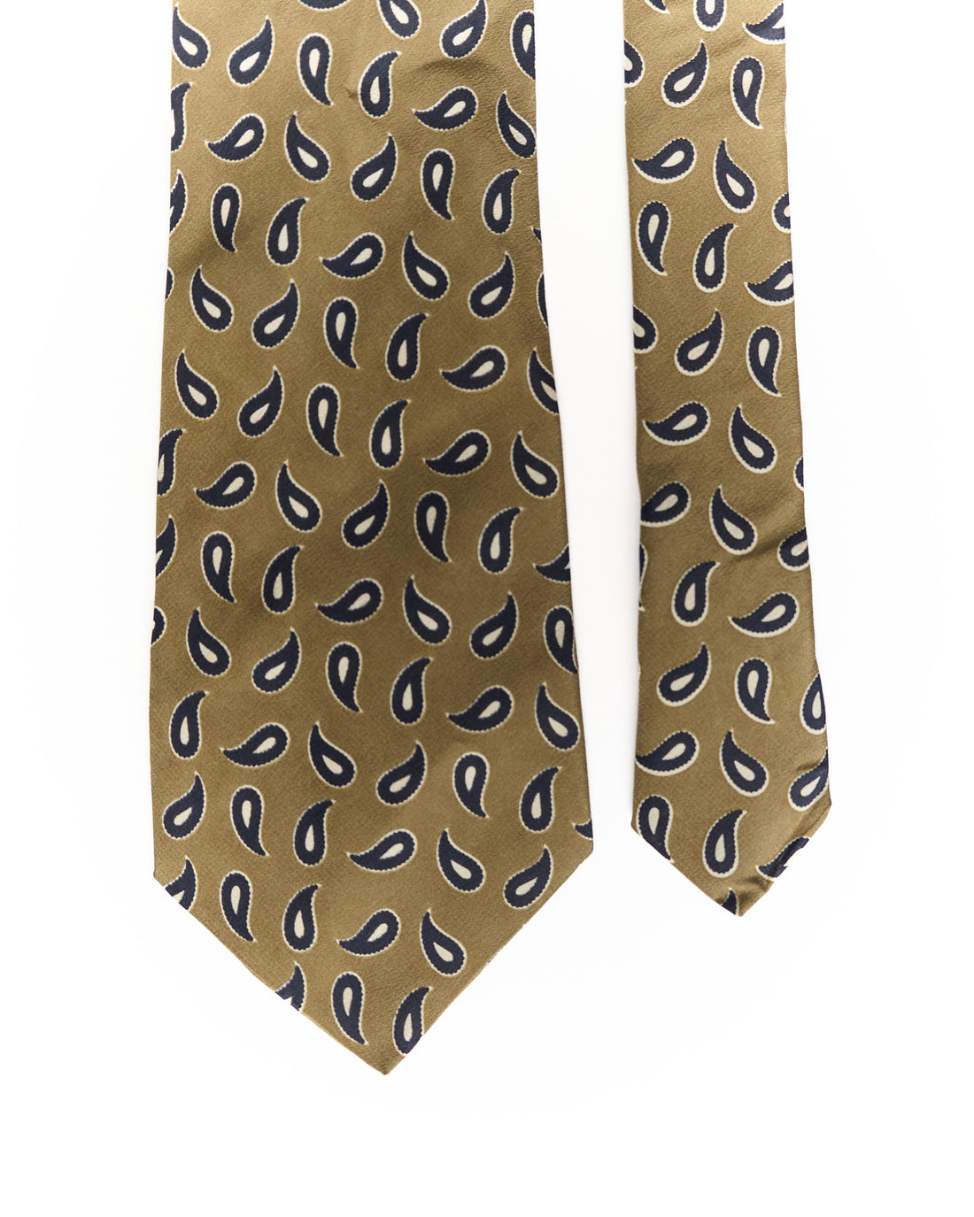 Ultimo Brown and Navy Paisley Tie