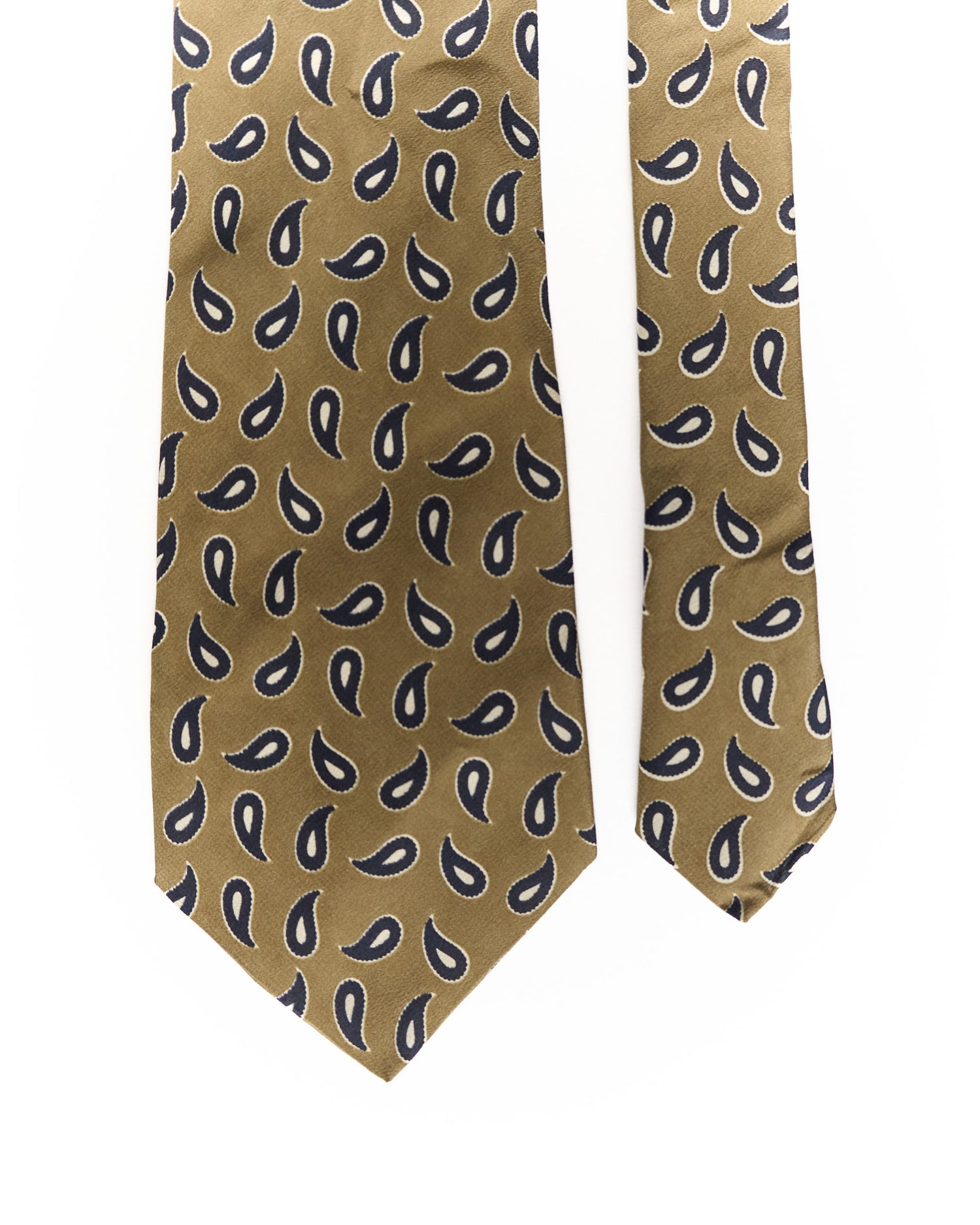 Ultimo Brown and Navy Paisley Tie