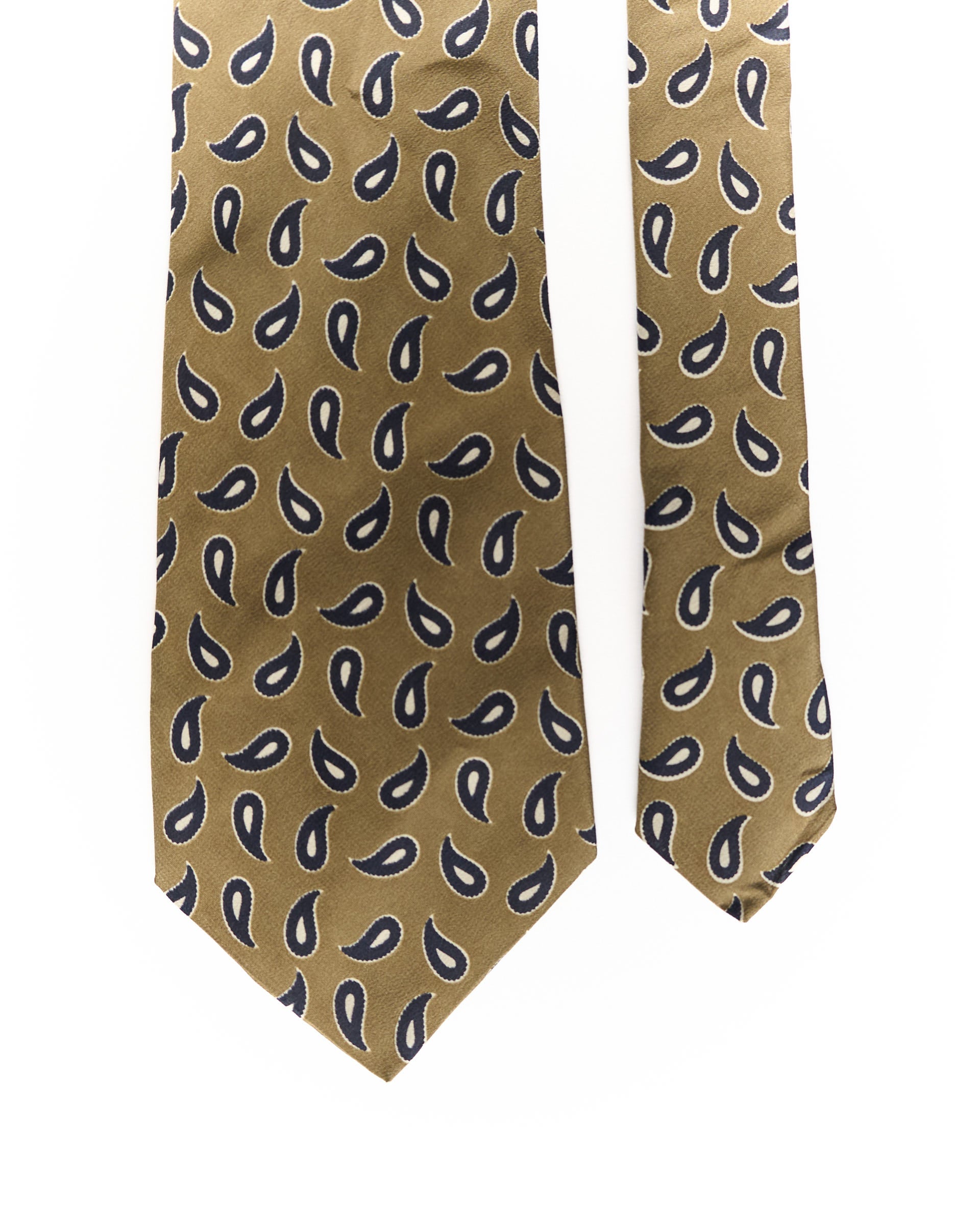 Ultimo Brown and Navy Paisley Tie