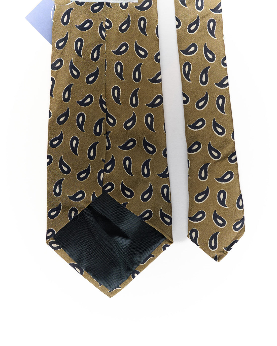 Ultimo Brown and Navy Paisley Tie
