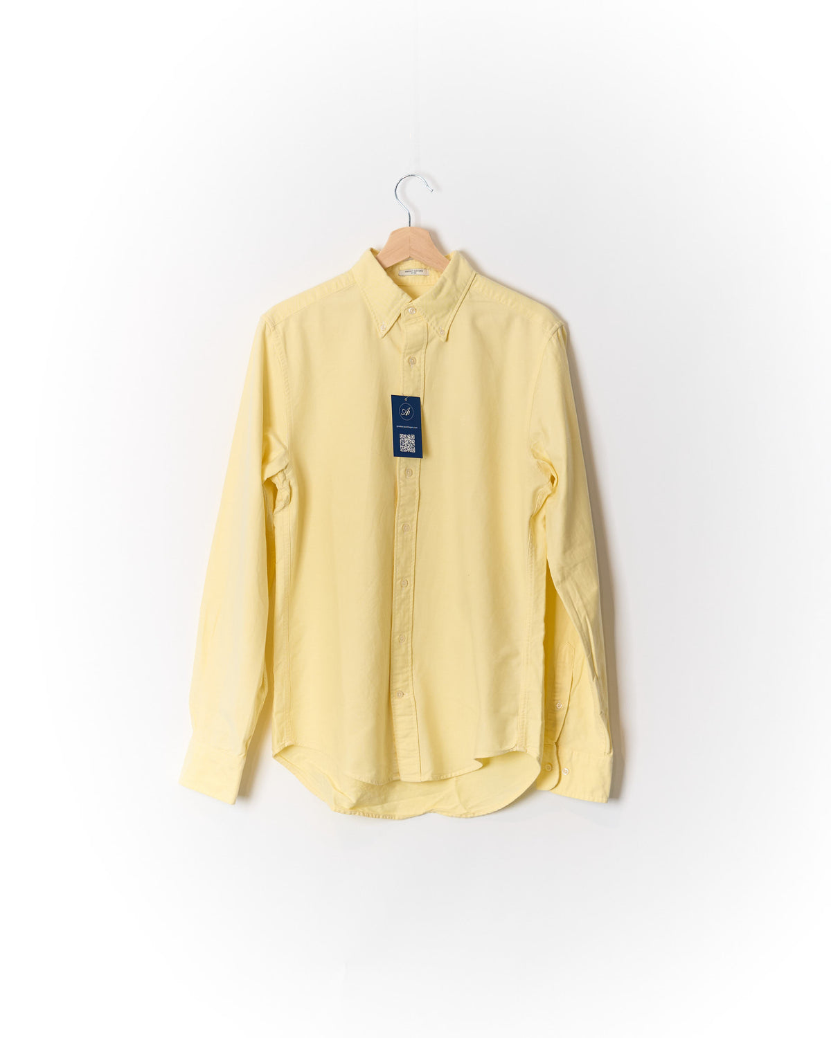 Gant Yellow Perfect Oxford Fitted Button Down Cotton Shirt