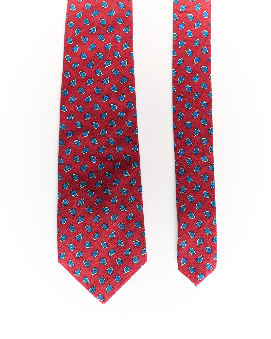 Otaa Red Paisley Hand Made Cotton Tie