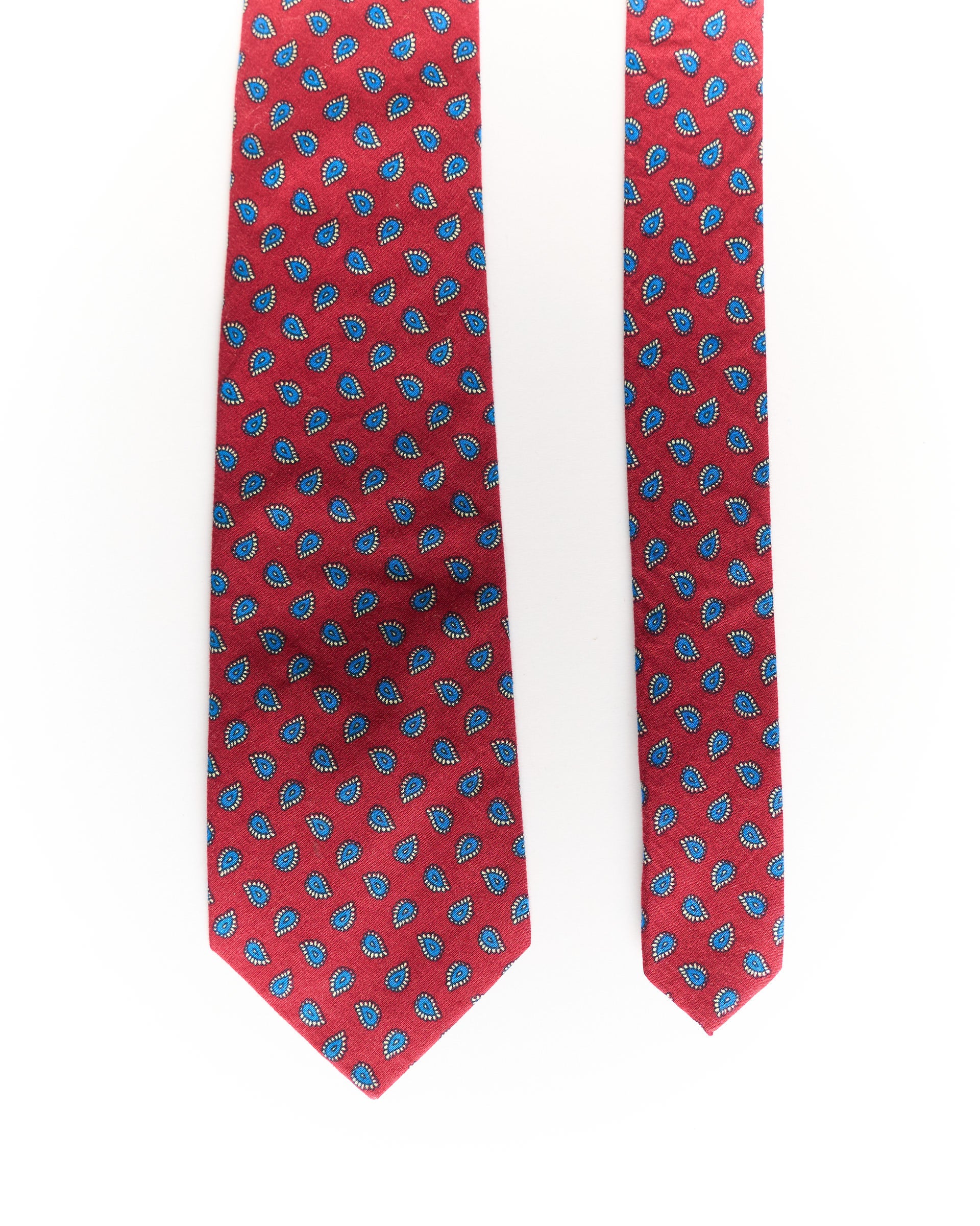 Otaa Red Paisley Hand Made Cotton Tie