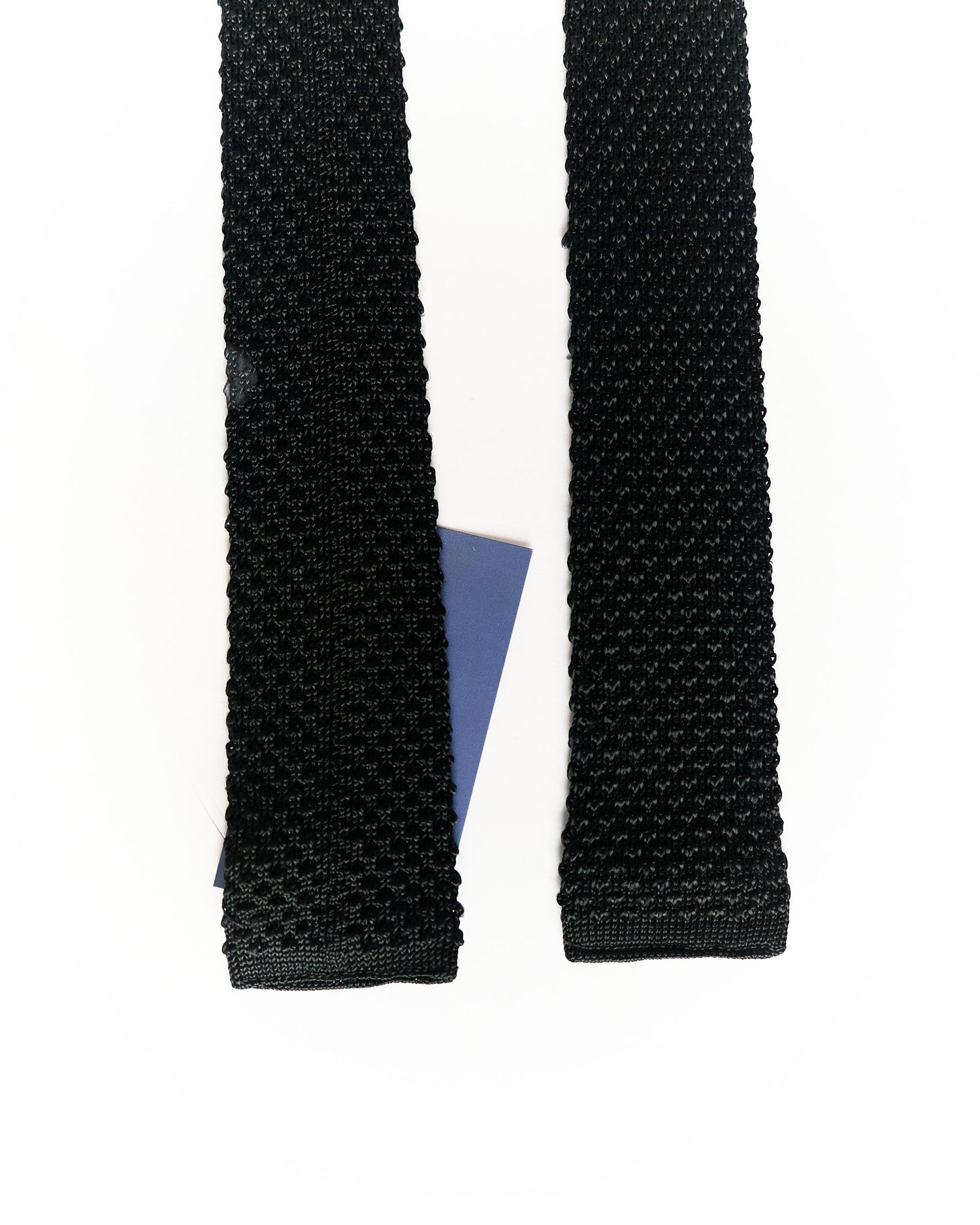 Black Vintage Slim Knit Tie