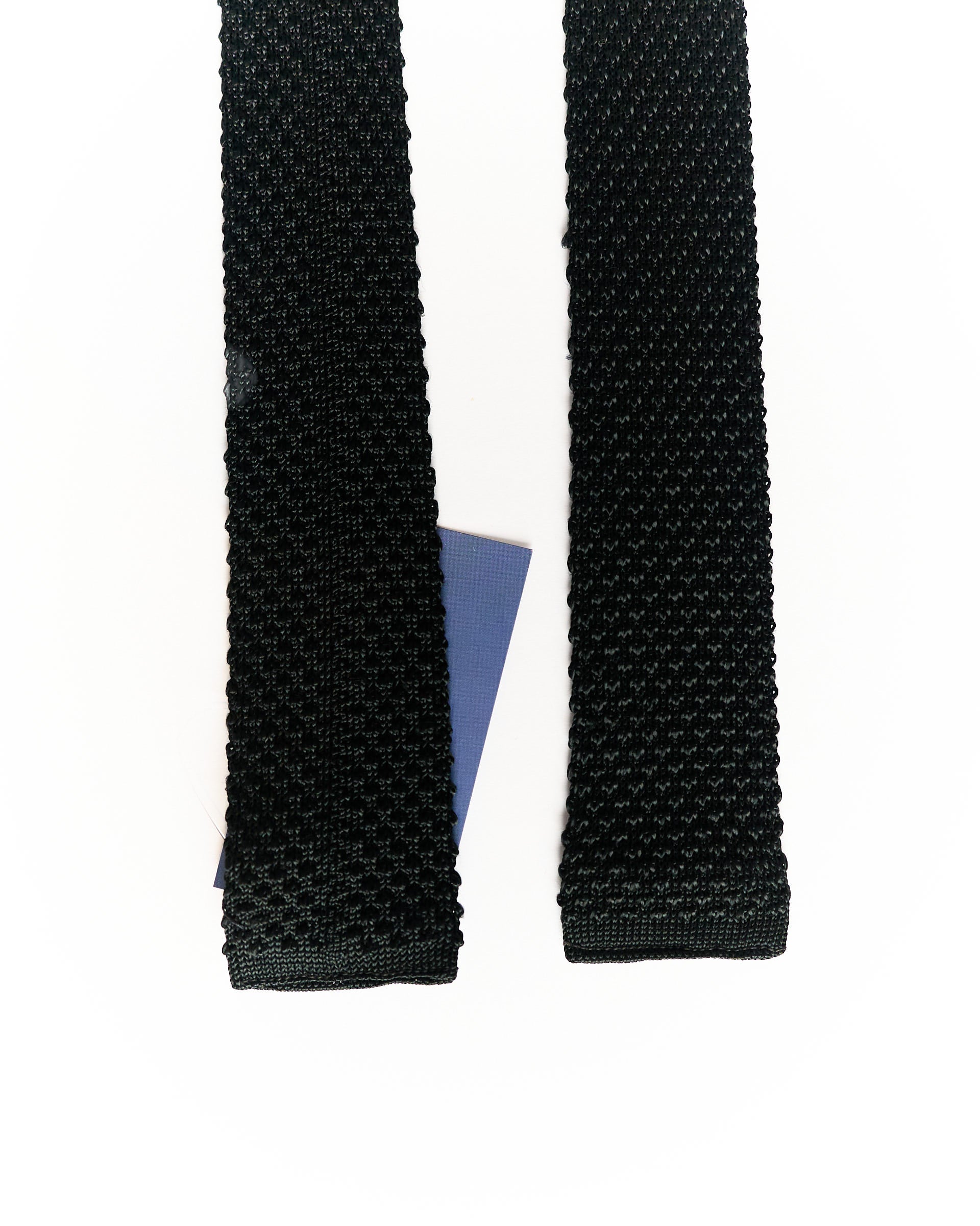 Black Vintage Slim Knit Tie