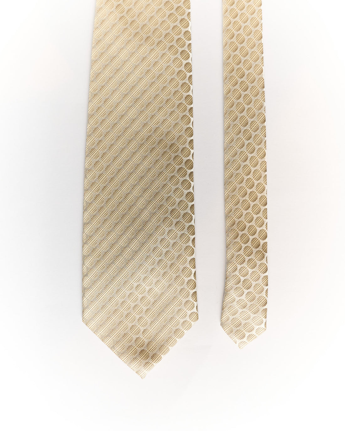 Obvious Beige Dotted Tie