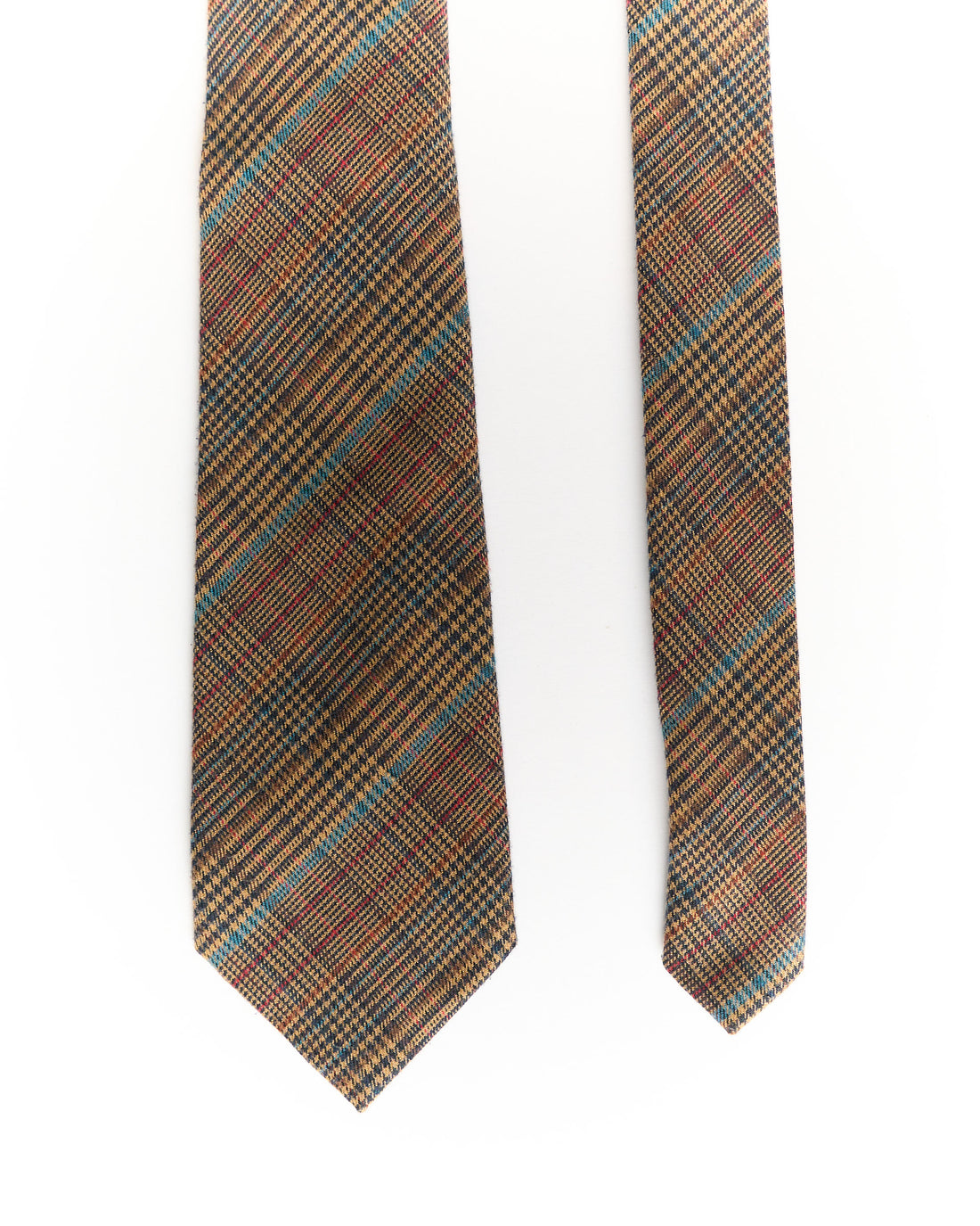 Otaa Brown Checkered Hand Made Tie