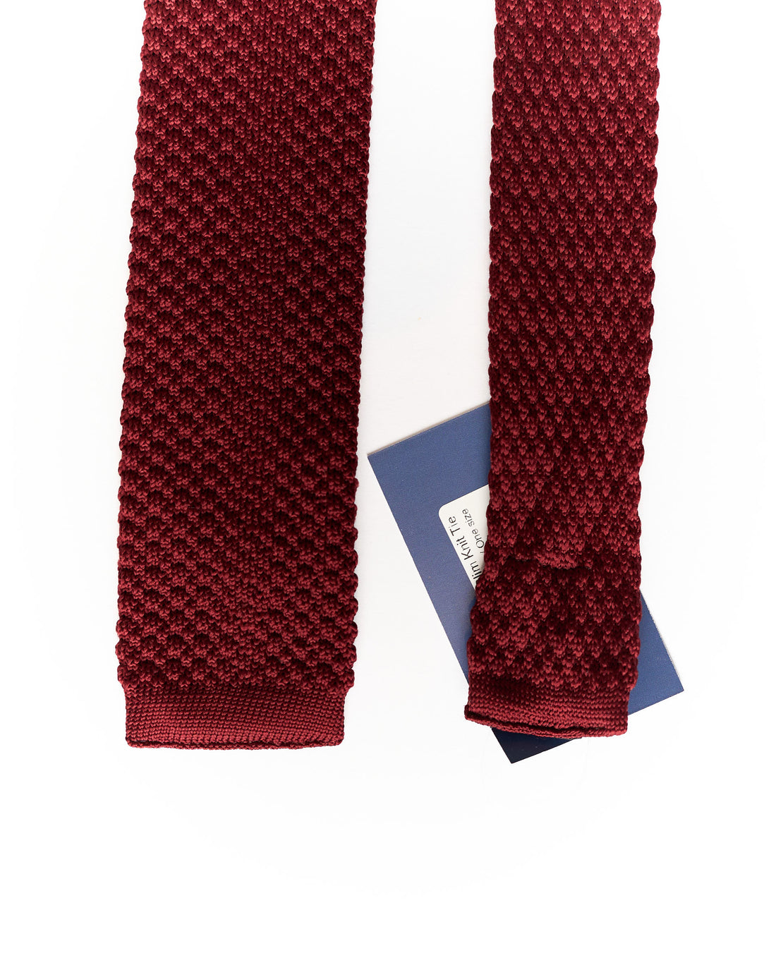 Bordeaux Red Slim Knit Tie
