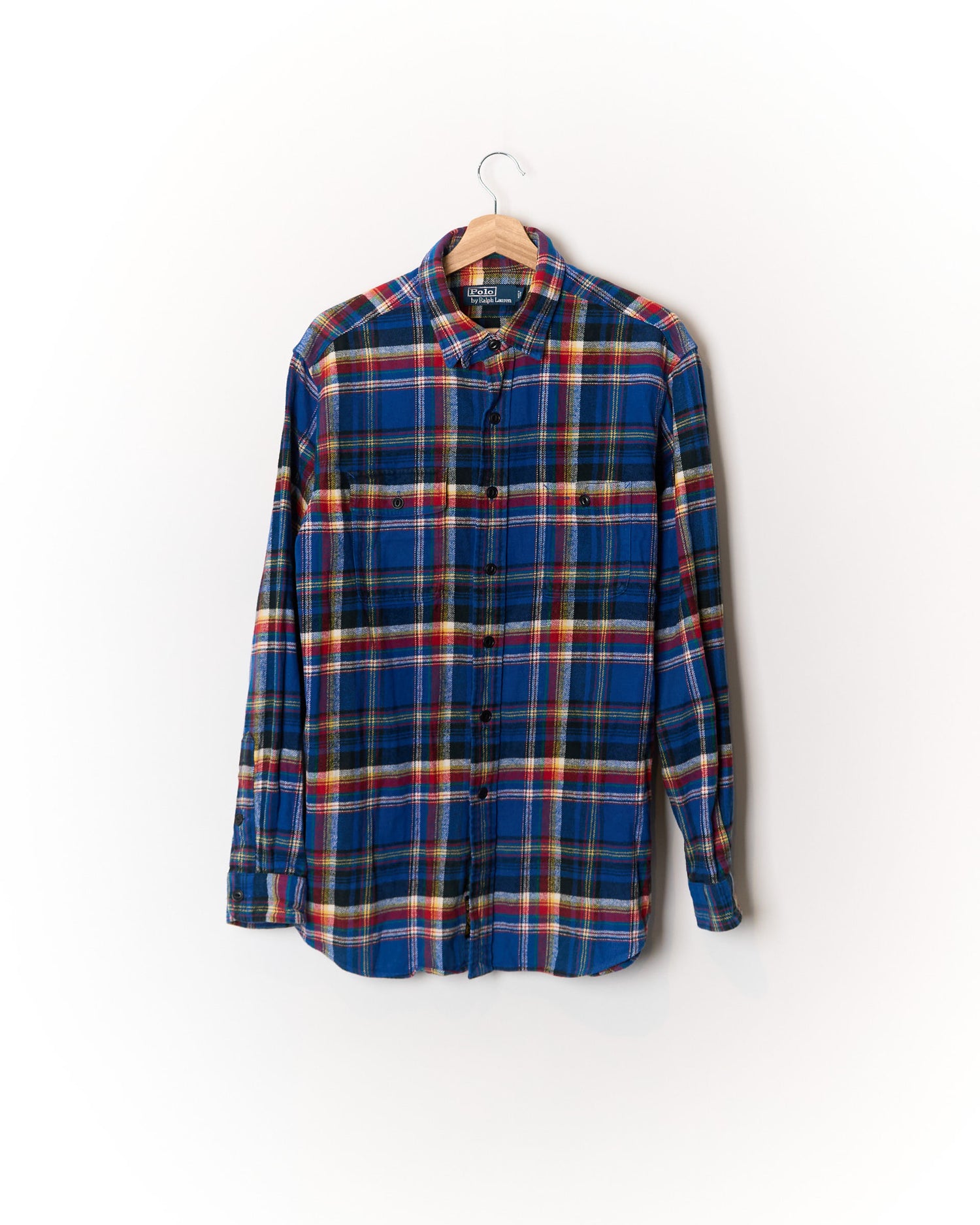 Polo Ralph Lauren Blue Checkered Cotton Overshirt