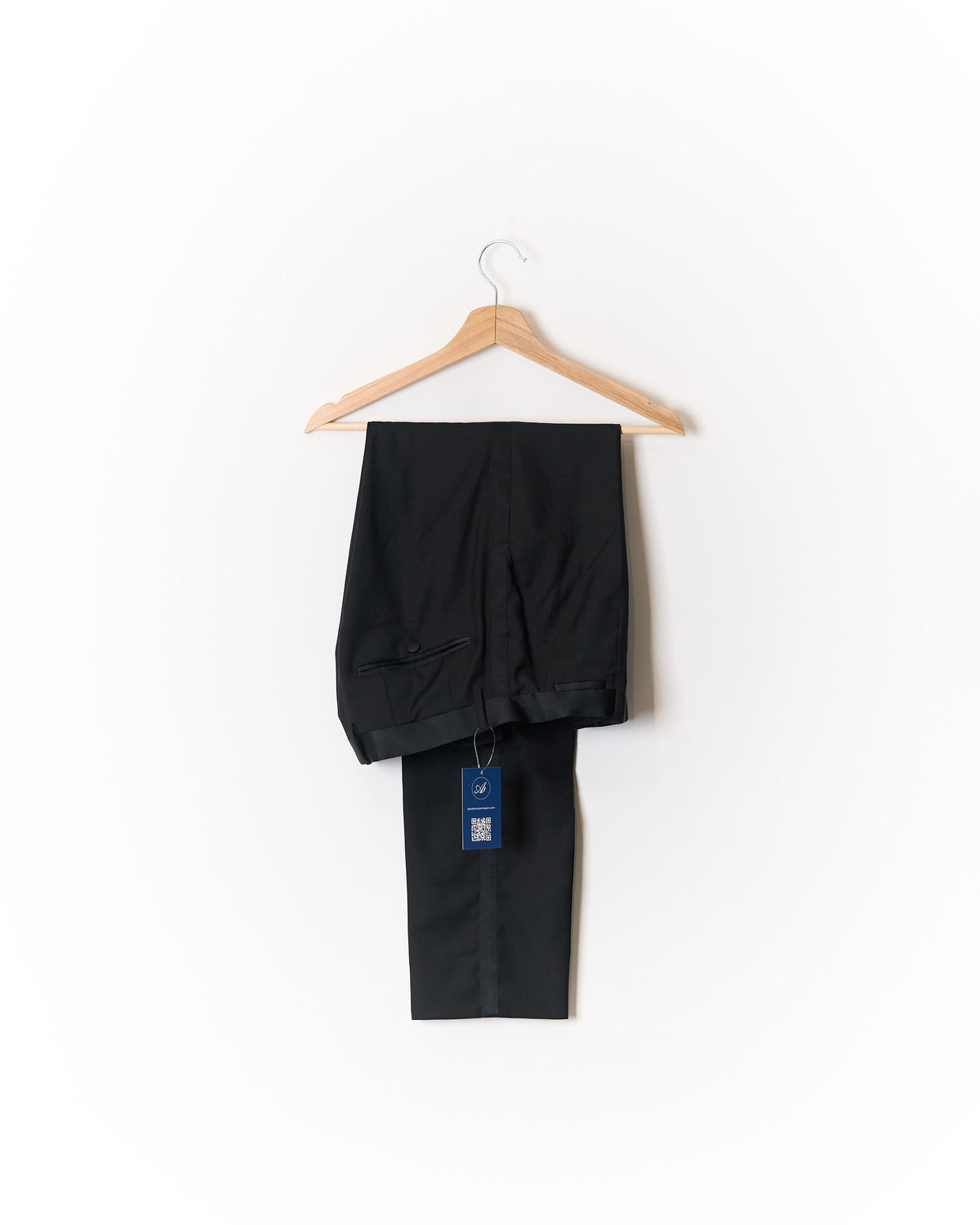 Dolce &amp; Gabbana Black Virgin Wool and Silk Tailored Trousers