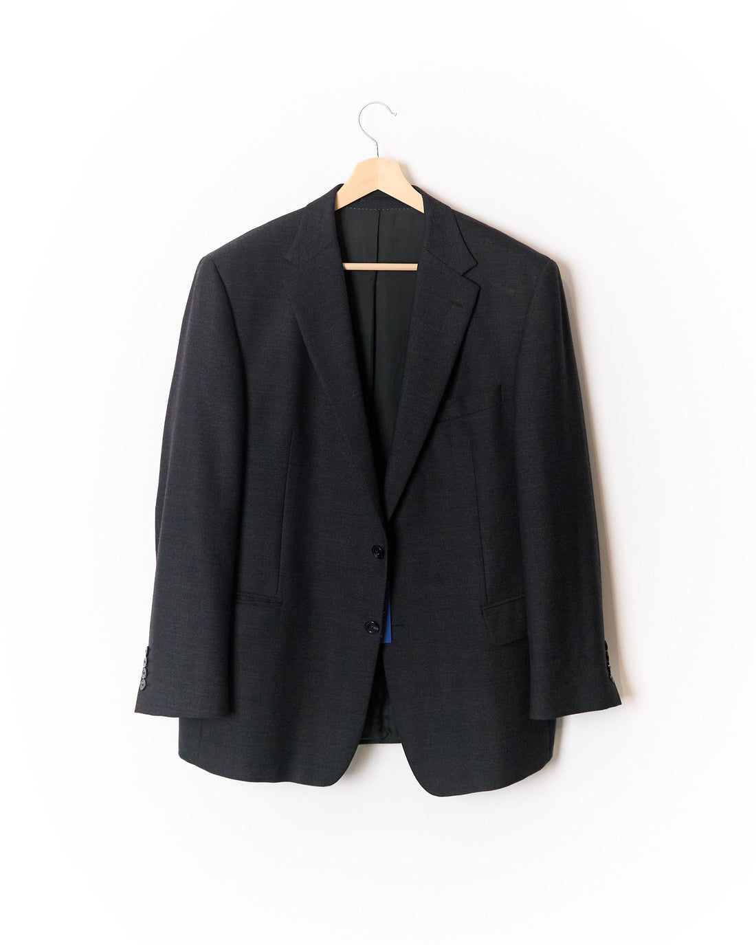 Odermark Dark Grey Virgin Wool and Cashmere Sport Jacket Blazer