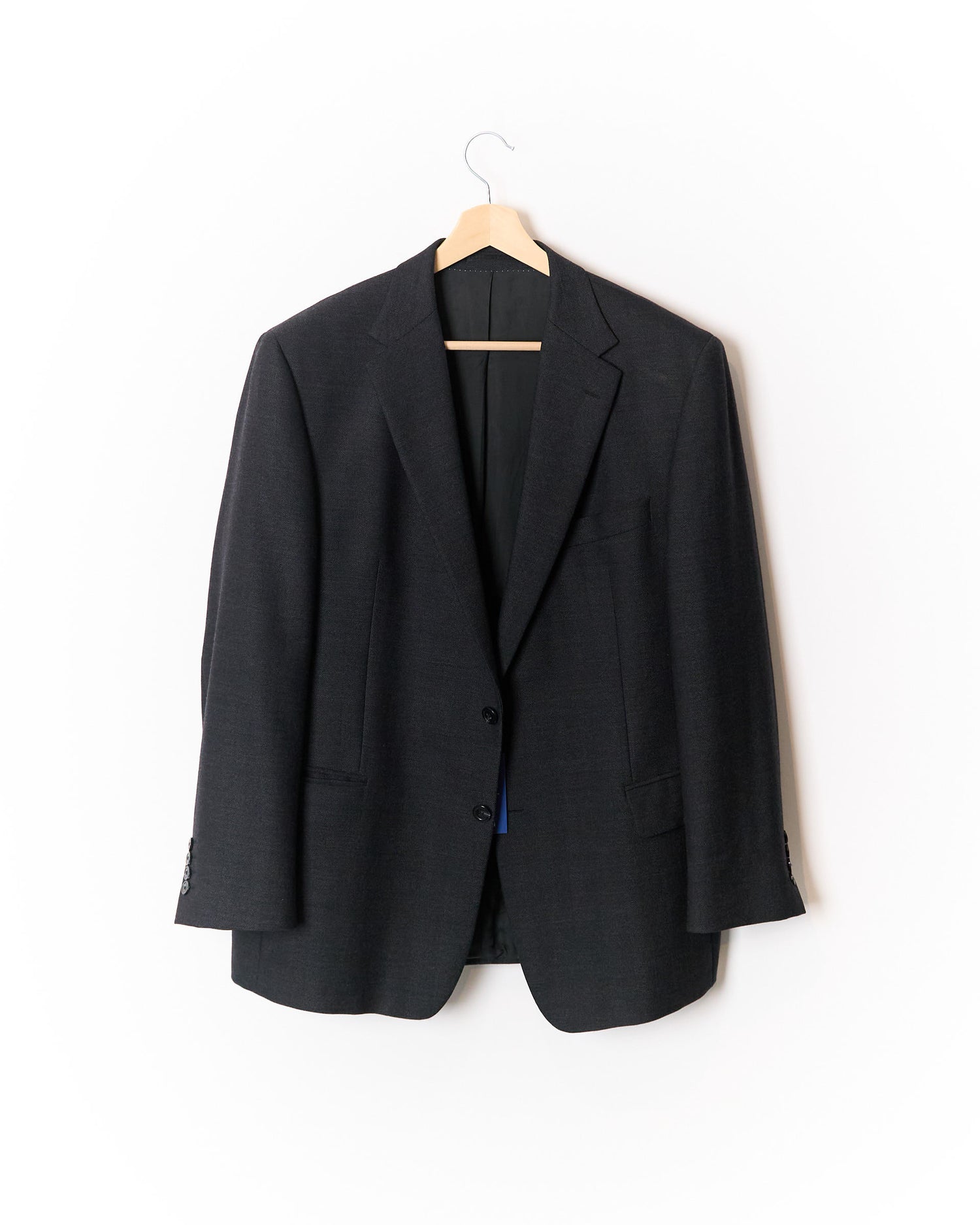 Odermark Dark Grey Virgin Wool and Cashmere Sport Jacket Blazer