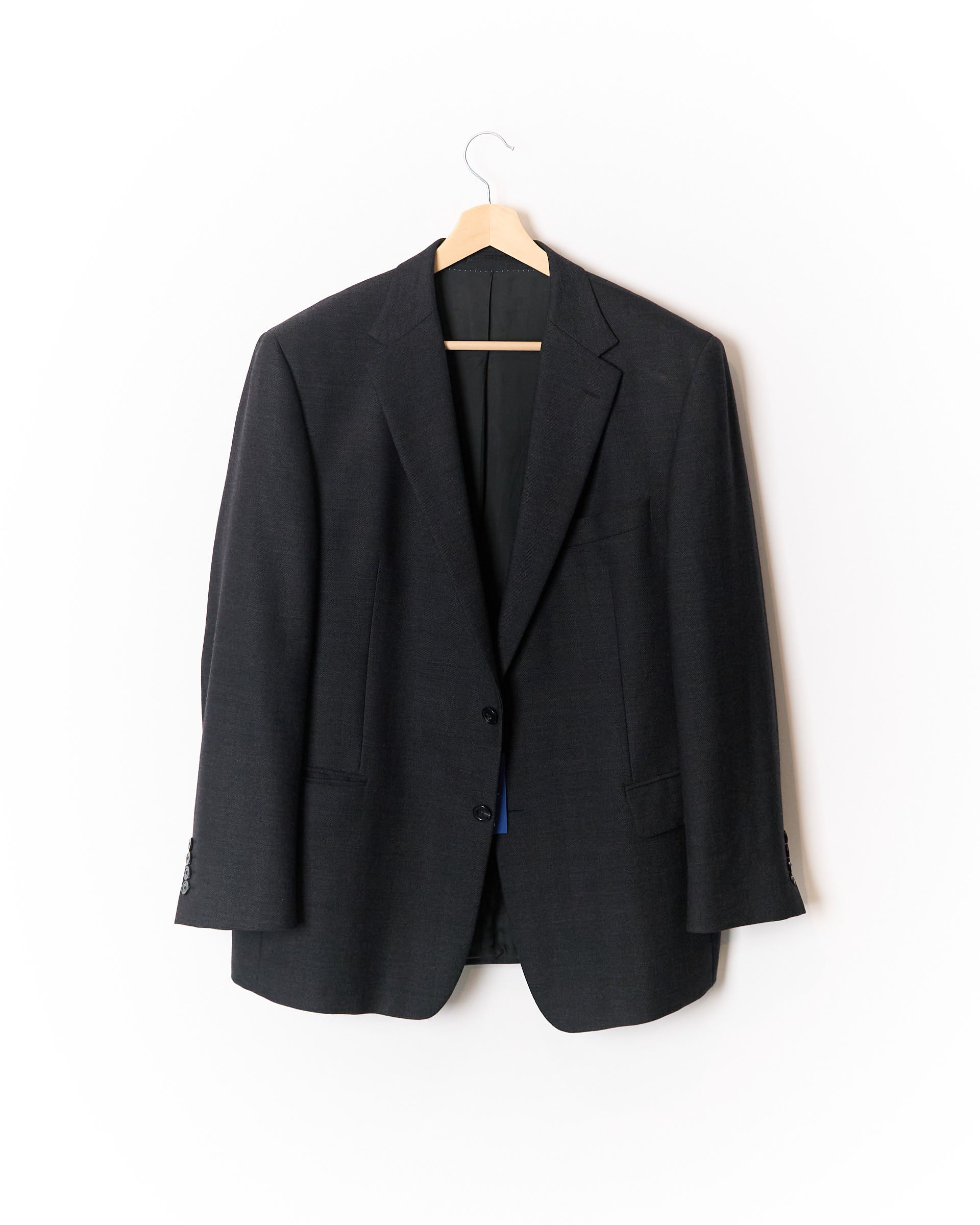 Odermark Dark Grey Virgin Wool and Cashmere Sport Jacket Blazer