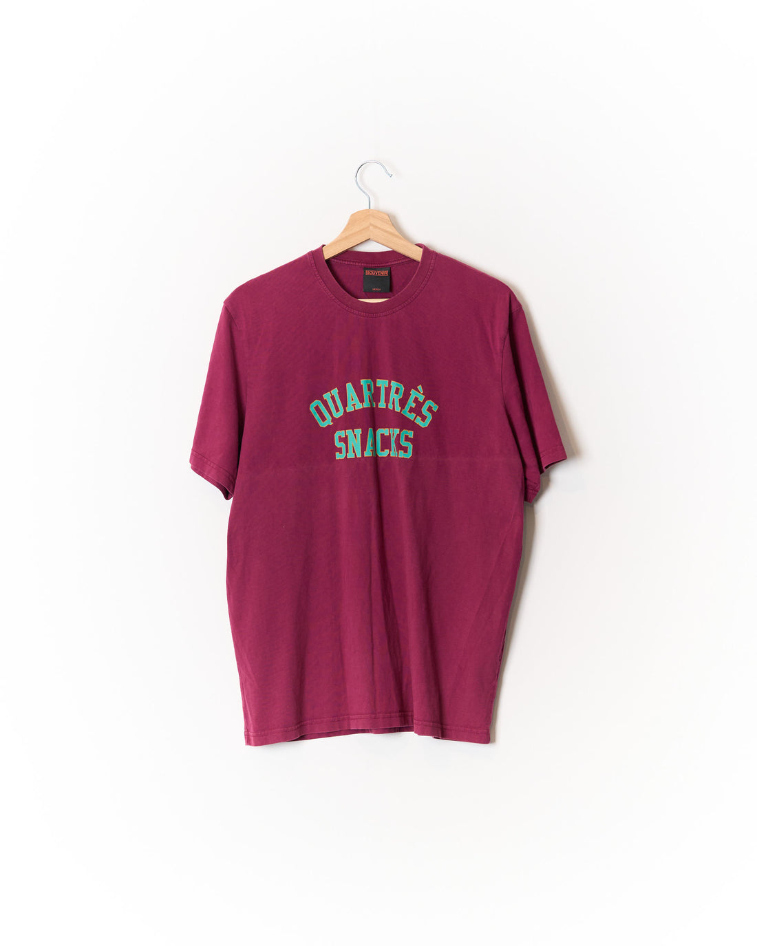 Souvenir x Très Bien Burgundy Quartrès Snacks Graphic T-Shirt
