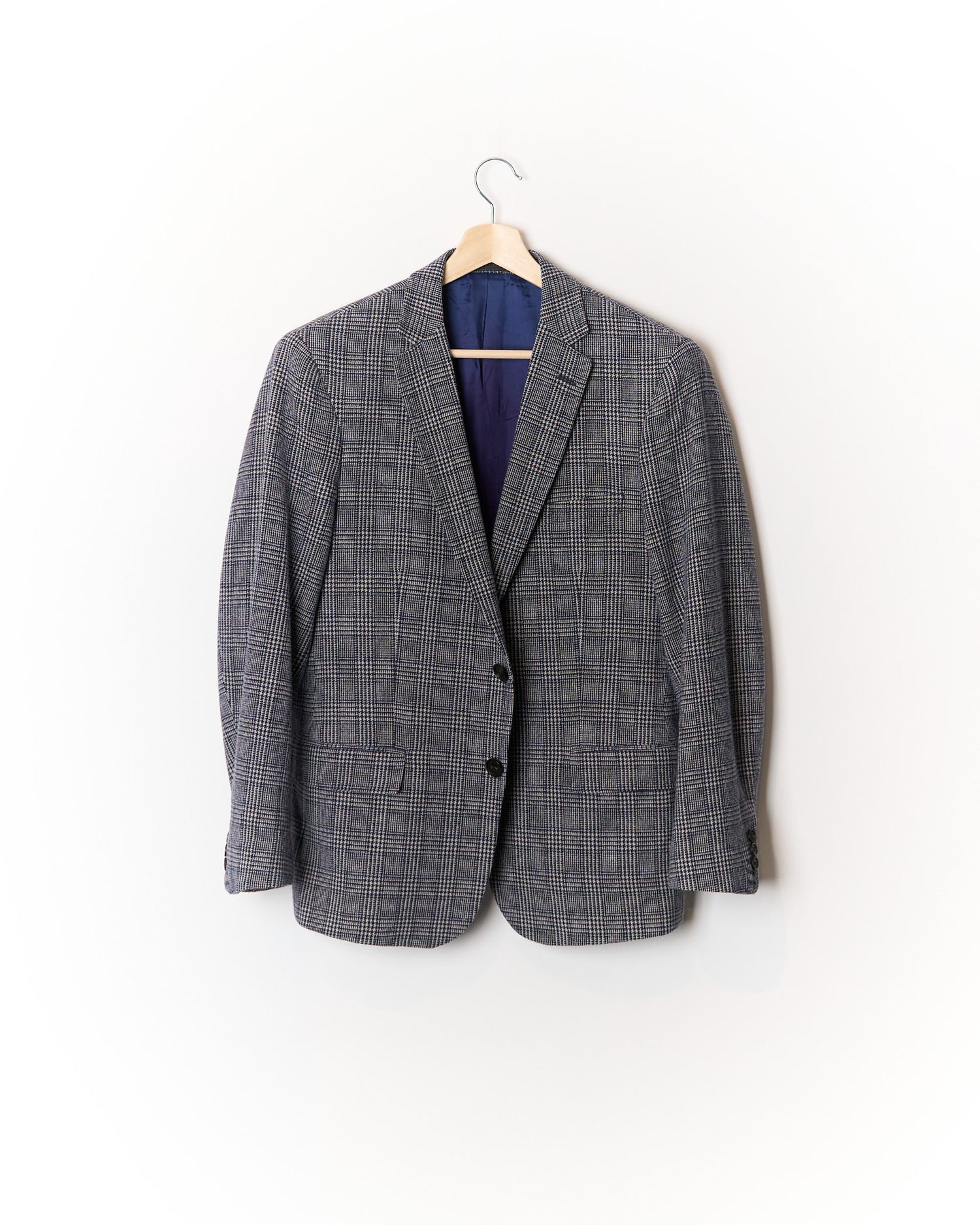 Gant Grey Checkered Sport Jacket Wool Blazer