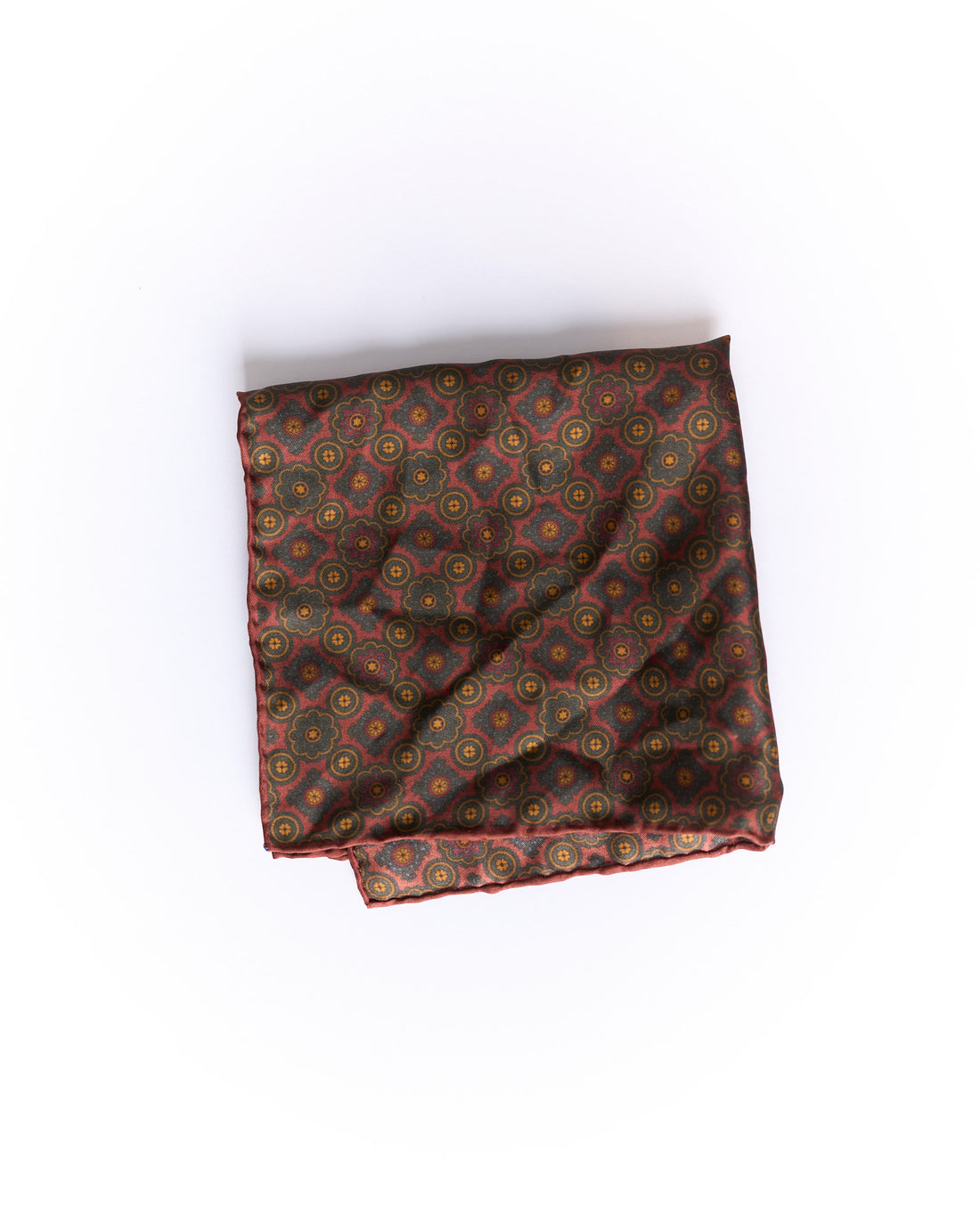 Vintage Dark Red Pocket Square