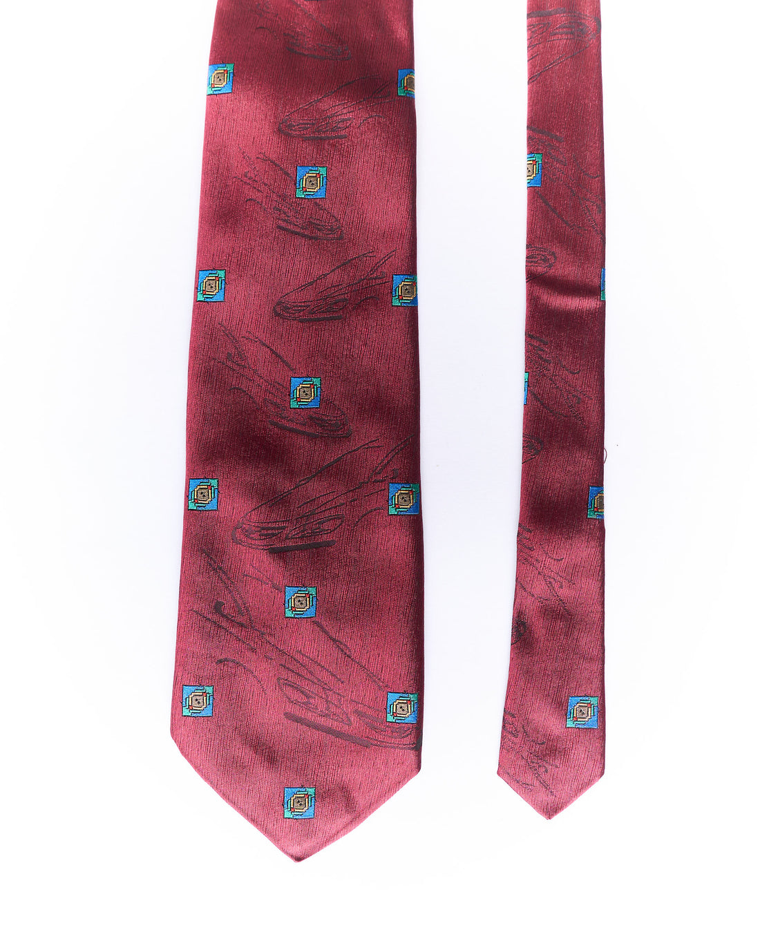 Omega Red Silk Tie