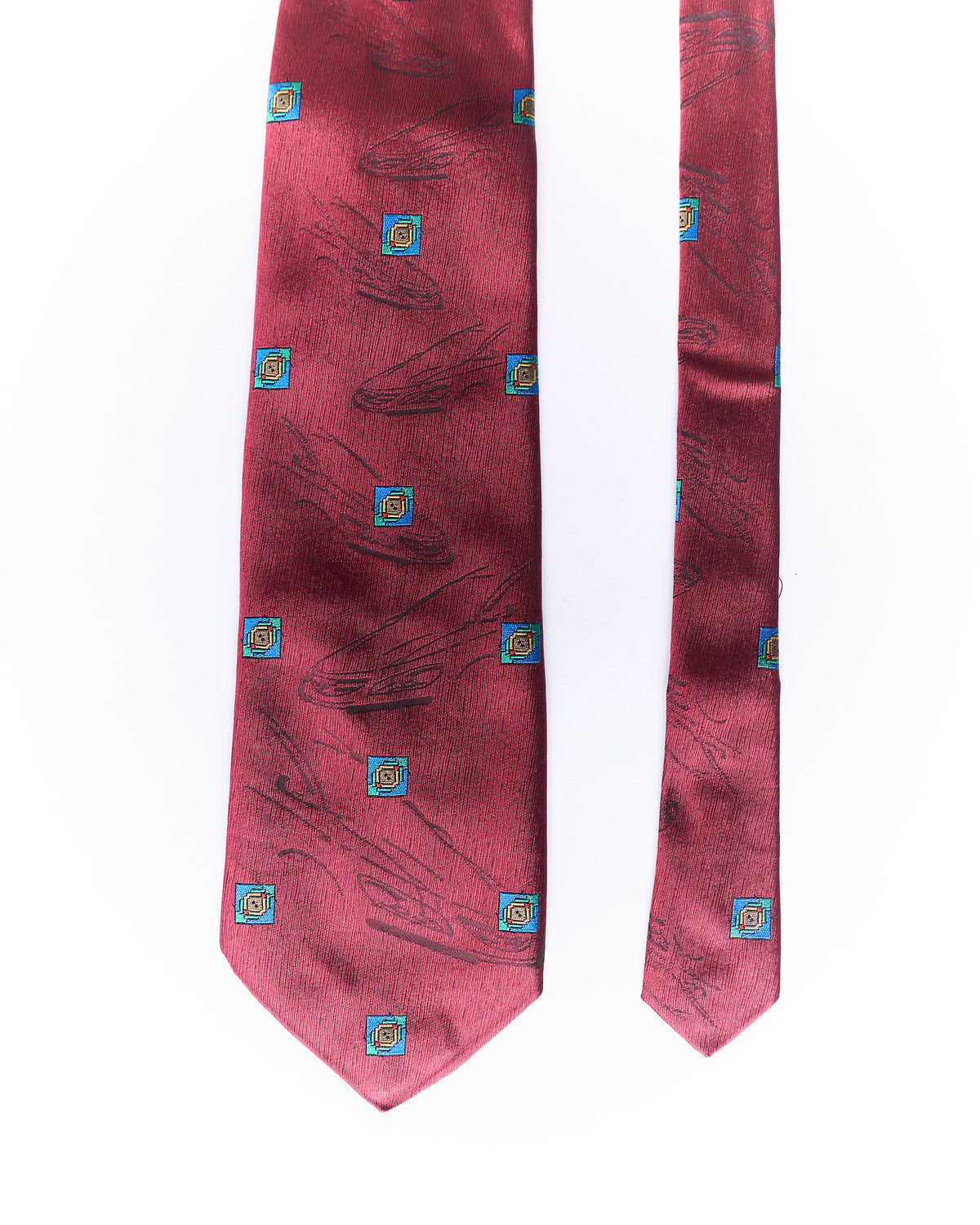 Omega Red Silk Tie