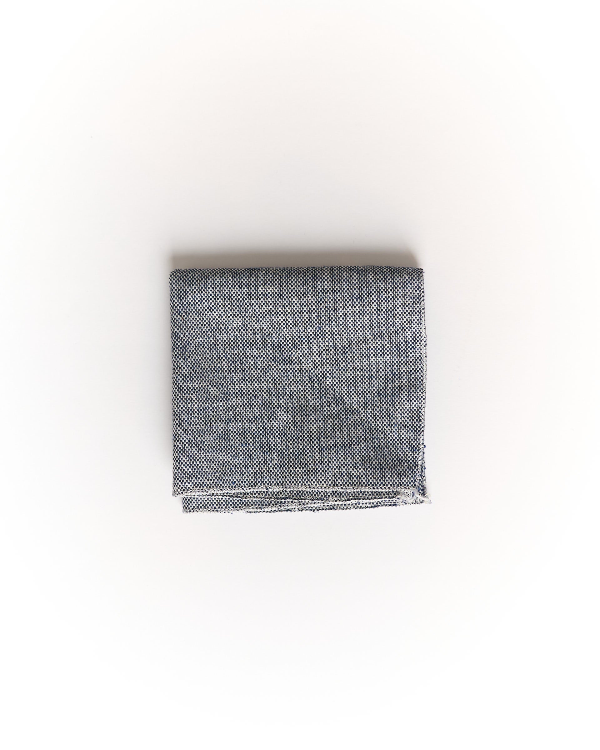Otaa Grey Linen Pocket Square