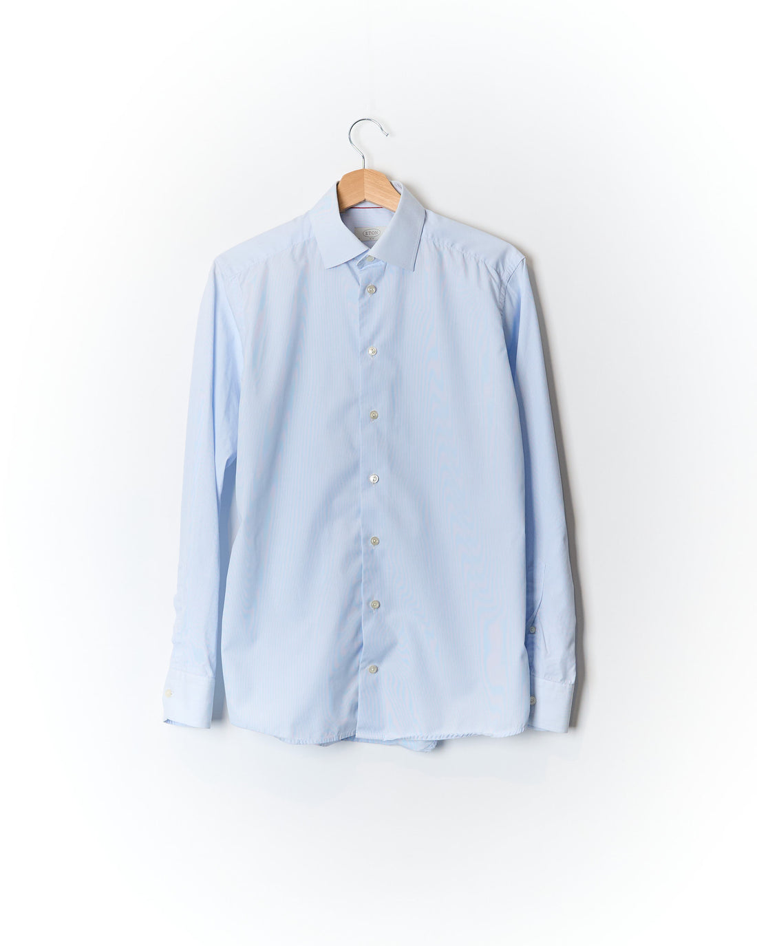 Eton Light Blue and White Striped Slim Business Shirt
