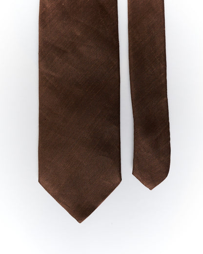 Hugo Boss Brown Silk Tie