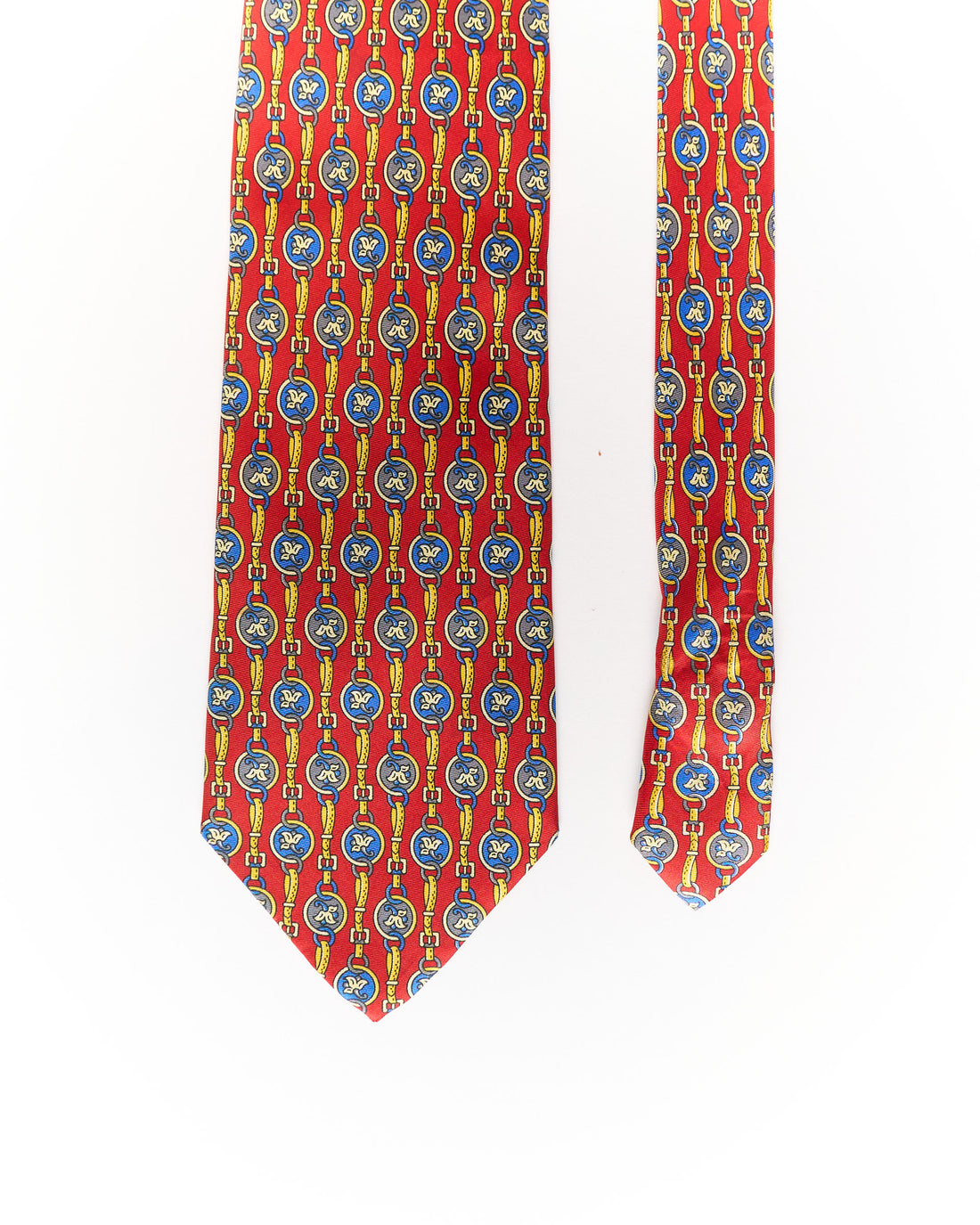 Il David by Florance Red Chain Silk Tie