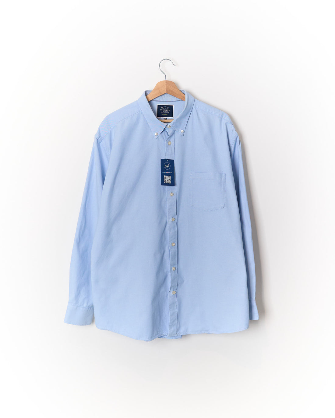 Charles Tyrwhitt Light Blue Classic Fit Button Down Cotton Shirt