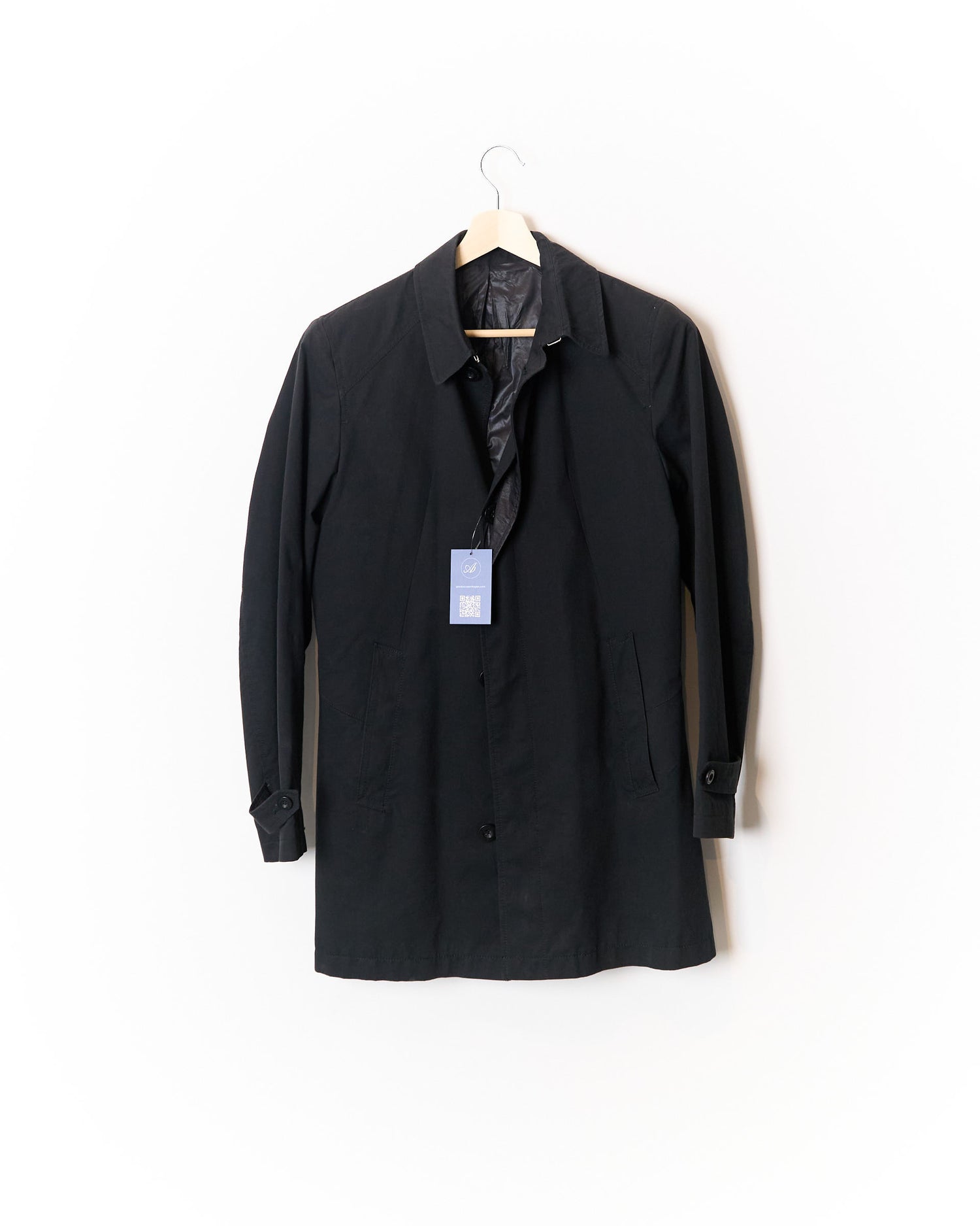 Tiger of Sweden Black Edwards Cotton Coat