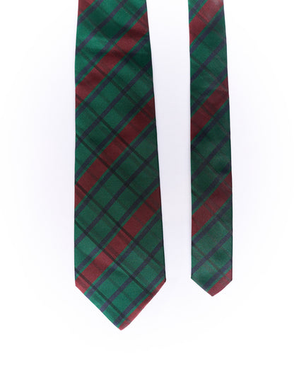 Gant Green, Red and Navy Checkered Silk Tie