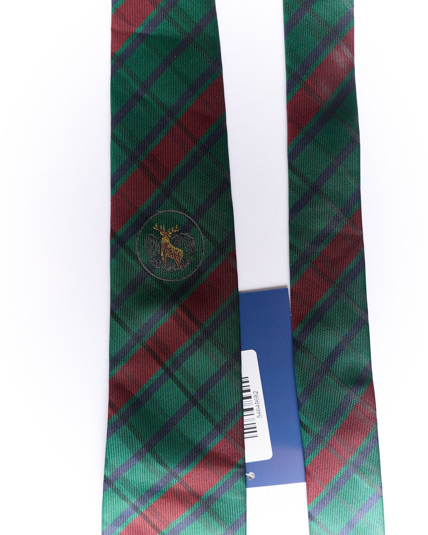 Gant Green, Red and Navy Checkered Silk Tie