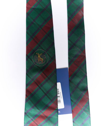 Gant Green, Red and Navy Checkered Silk Tie