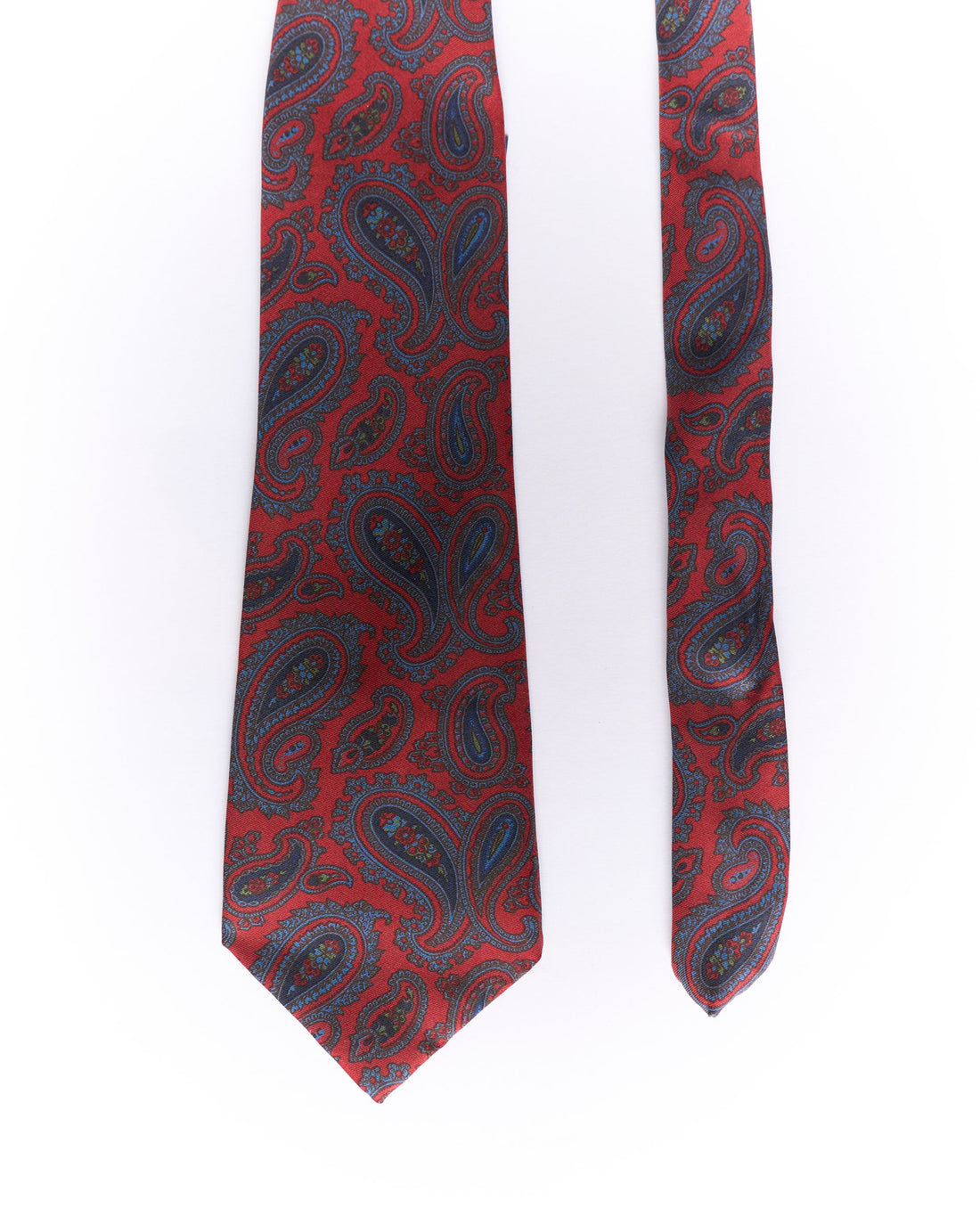 Red Paisley Silk Tie 
