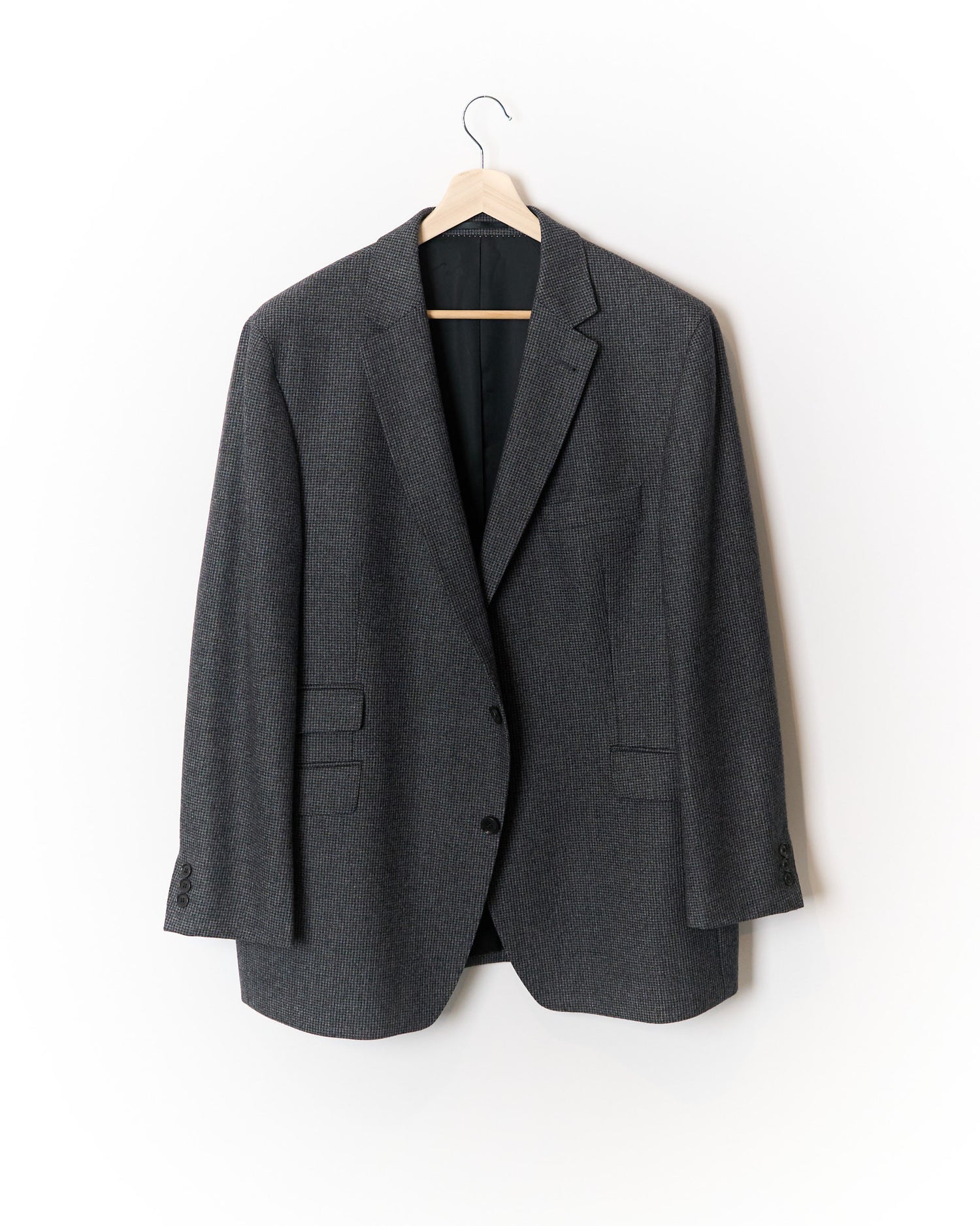 J. Phillip Grey Checkered Wool Sport Jacket Blazer