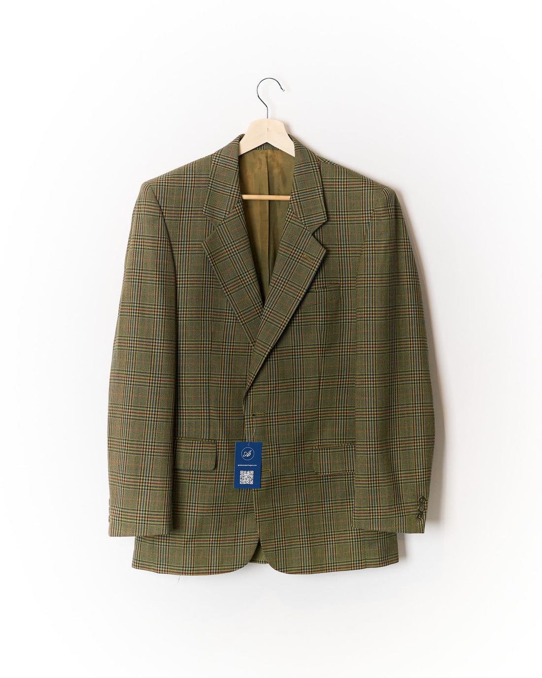 Kurt Geiger Brown Checkered Sport Jacket Wool Blazer