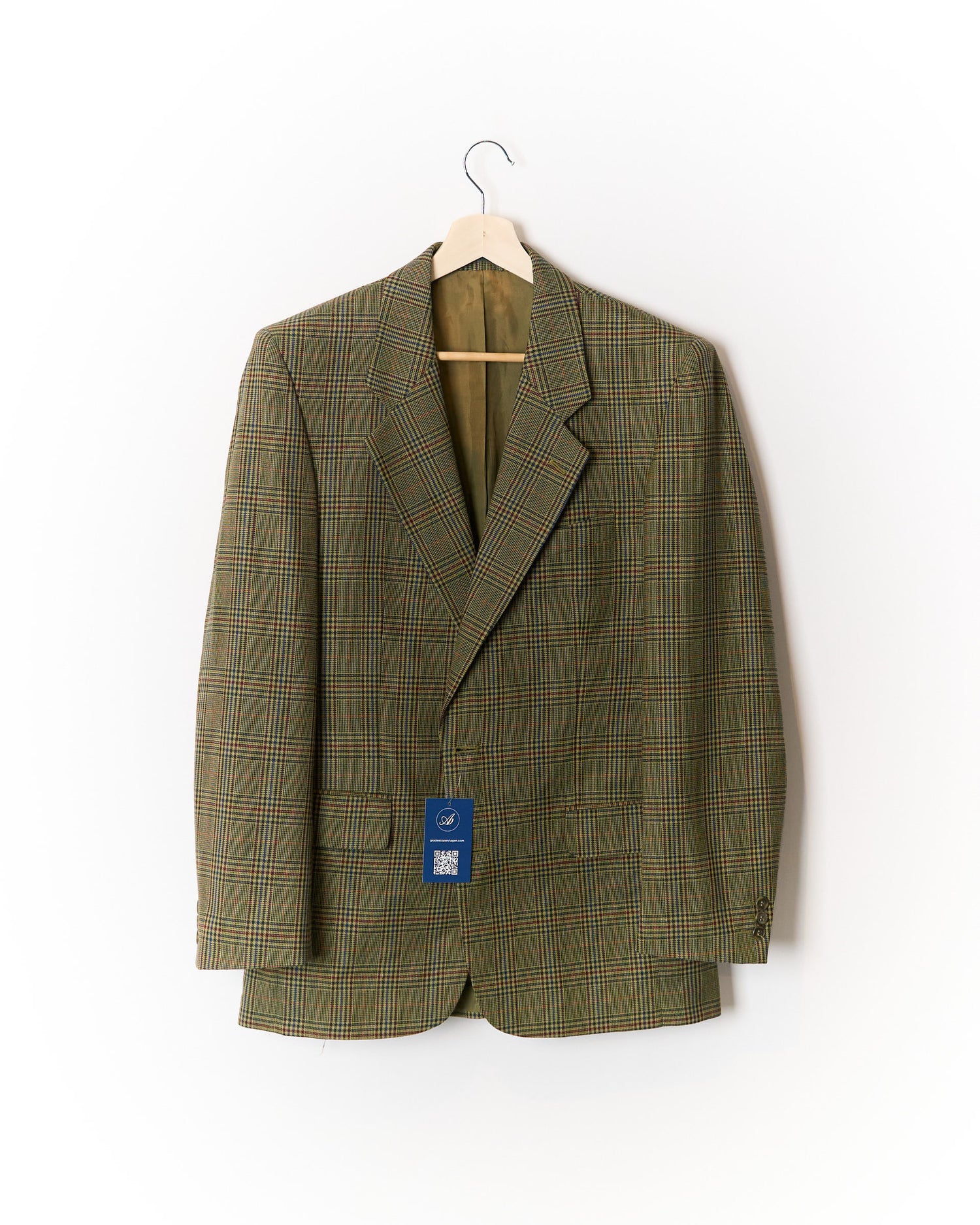 Kurt Geiger Brown Checkered Sport Jacket Wool Blazer