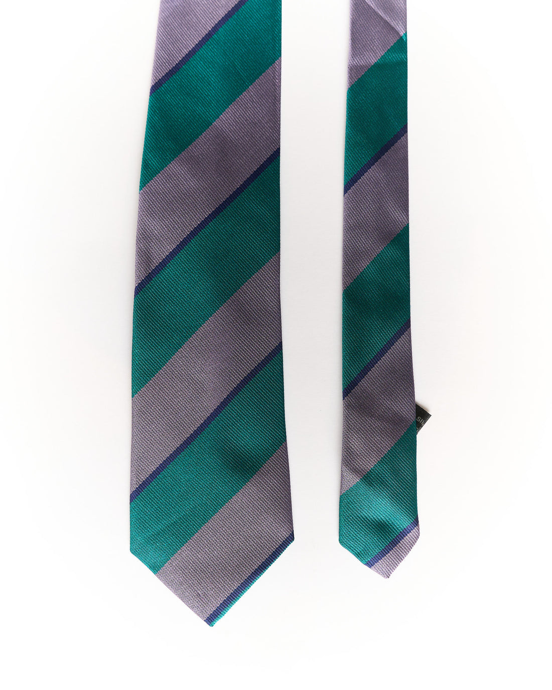 Gant Green, Purple and Navy Striped Silk Tie