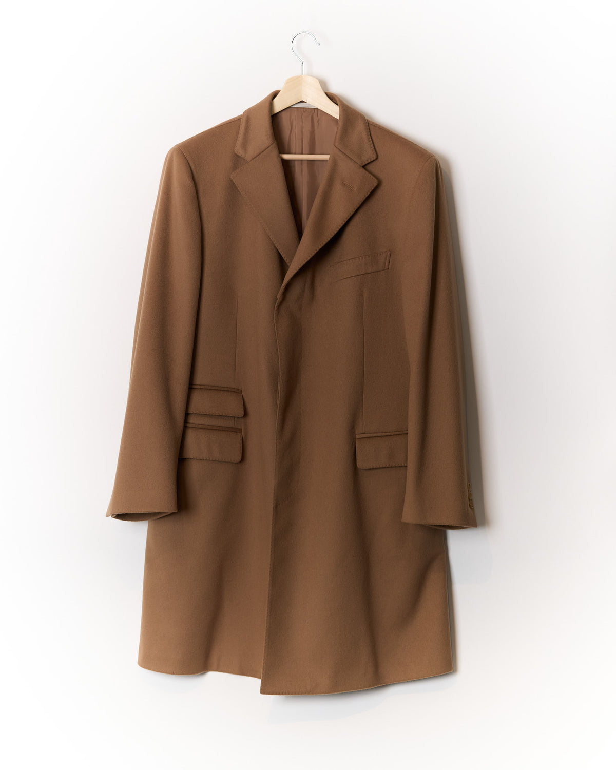 Ermenegildo Zegna Camel Brown Wool Coat