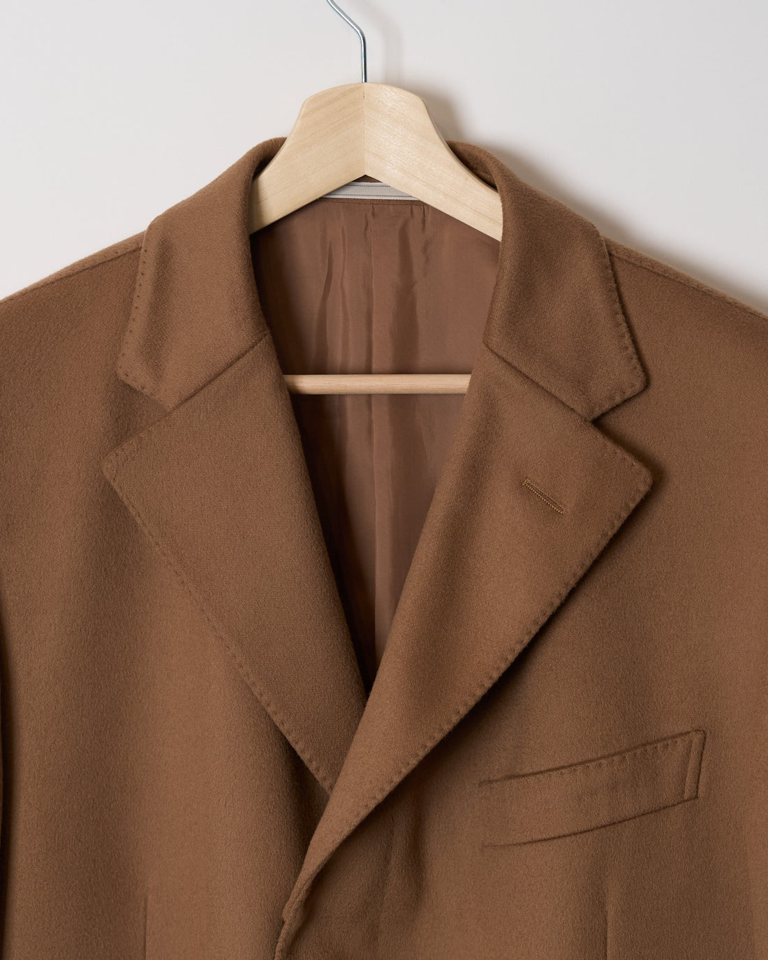 Ermenegildo Zegna Camel Brown Wool Coat
