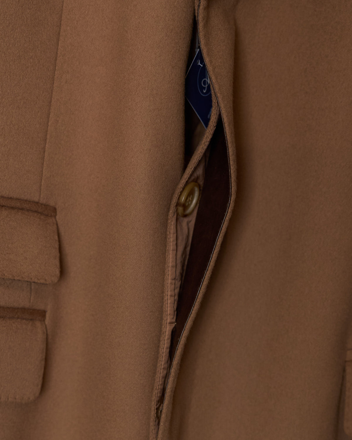 Ermenegildo Zegna Camel Brown Wool Coat