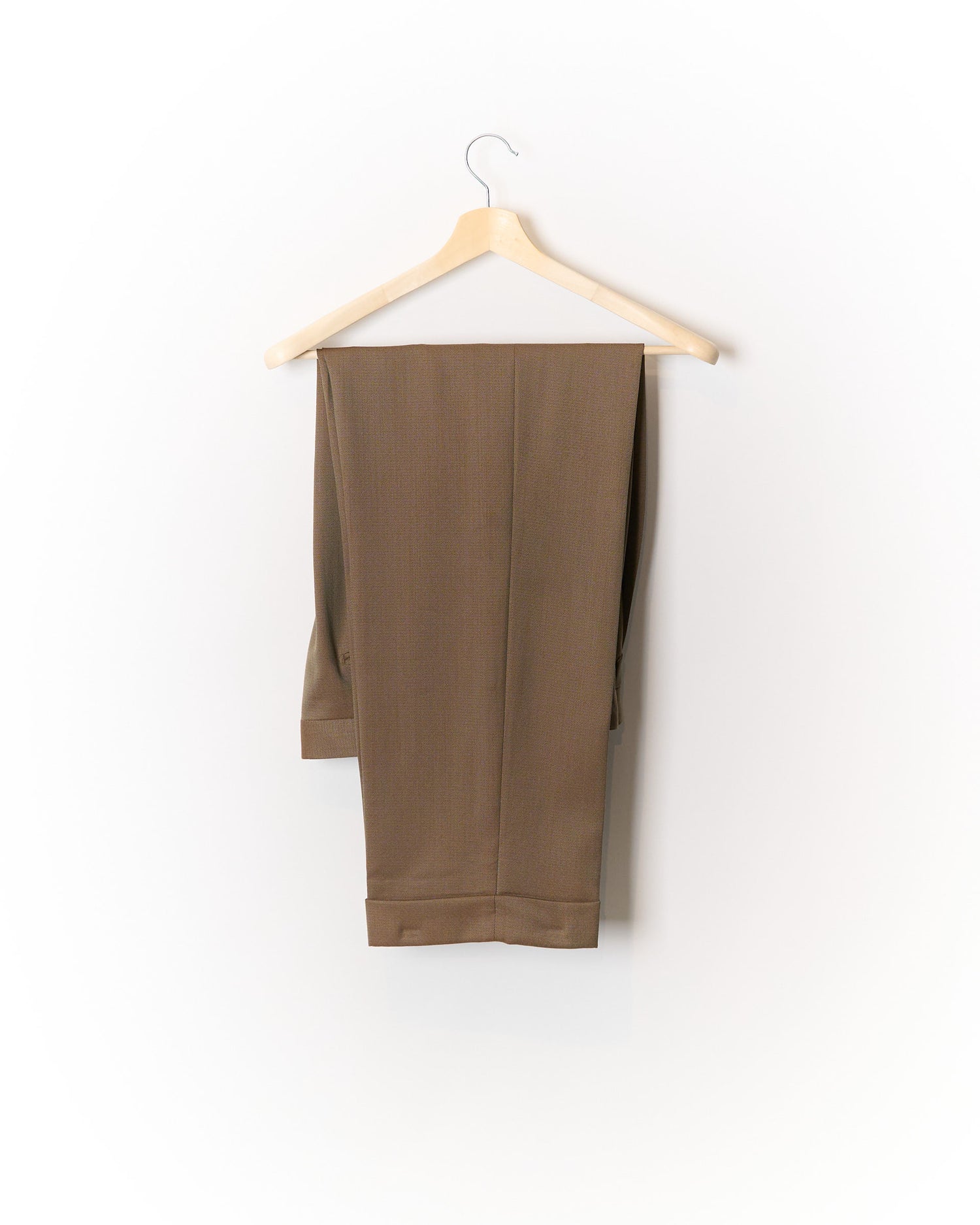Mond Off Red Wide Legs and Vest Virgin Wool Suit