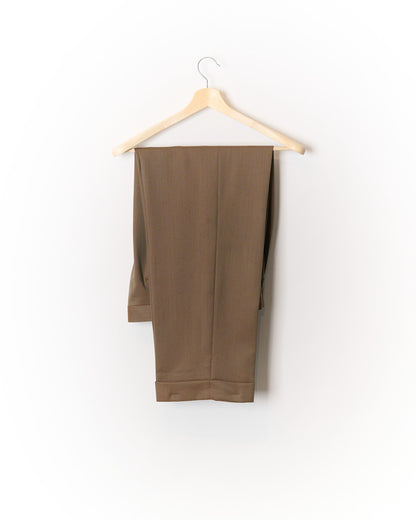 Mond Off Red Wide Legs and Vest Virgin Wool Suit