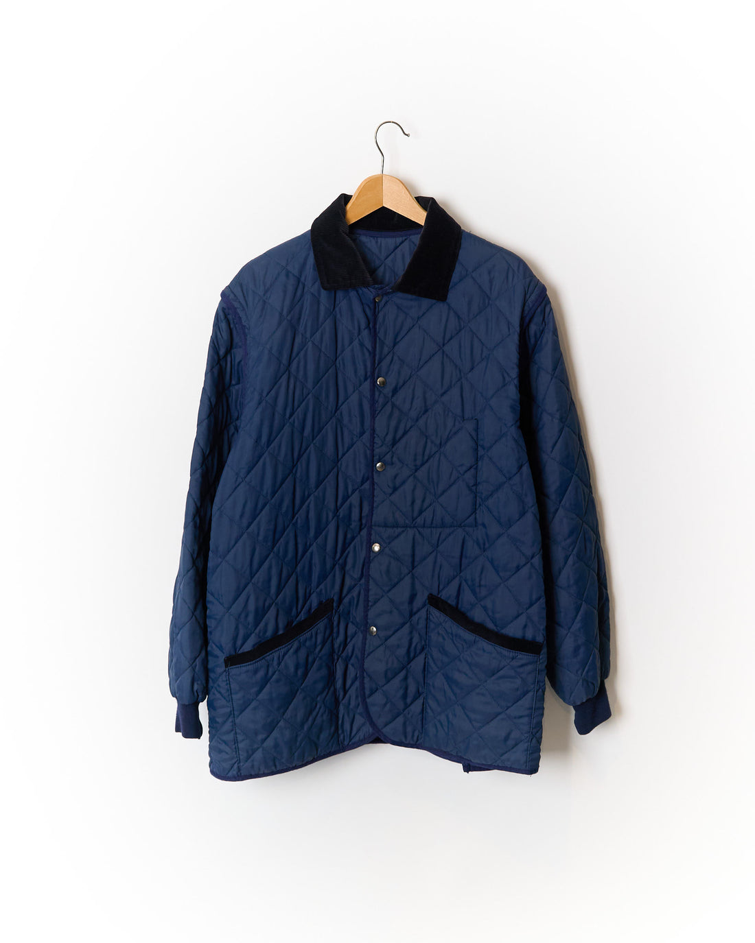 Navy Detachable Sleeves Wind Breaker