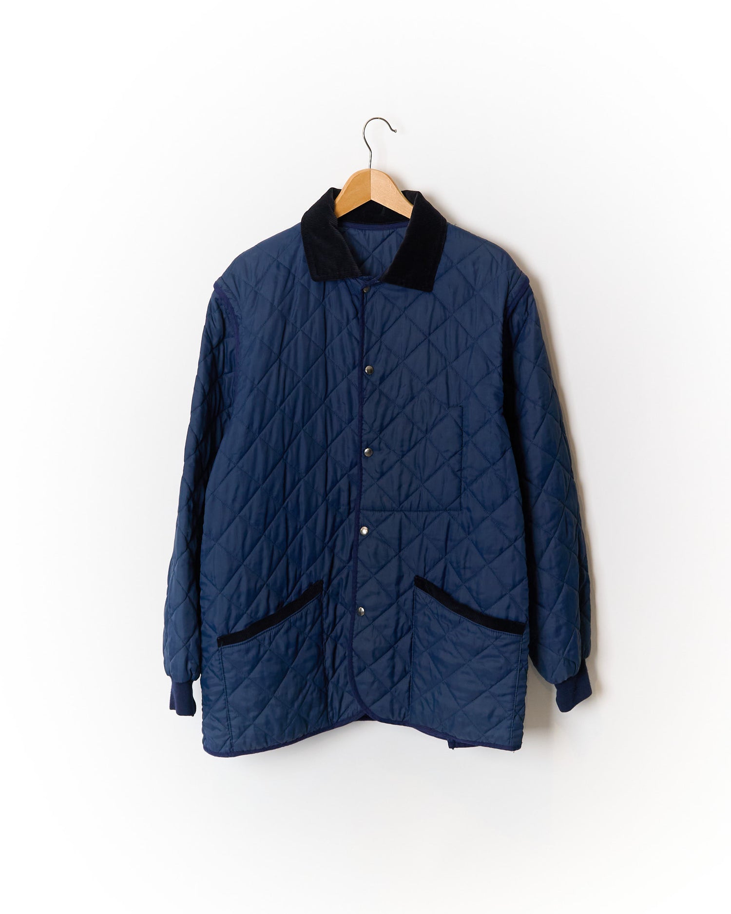 Navy Detachable Sleeves Wind Breaker
