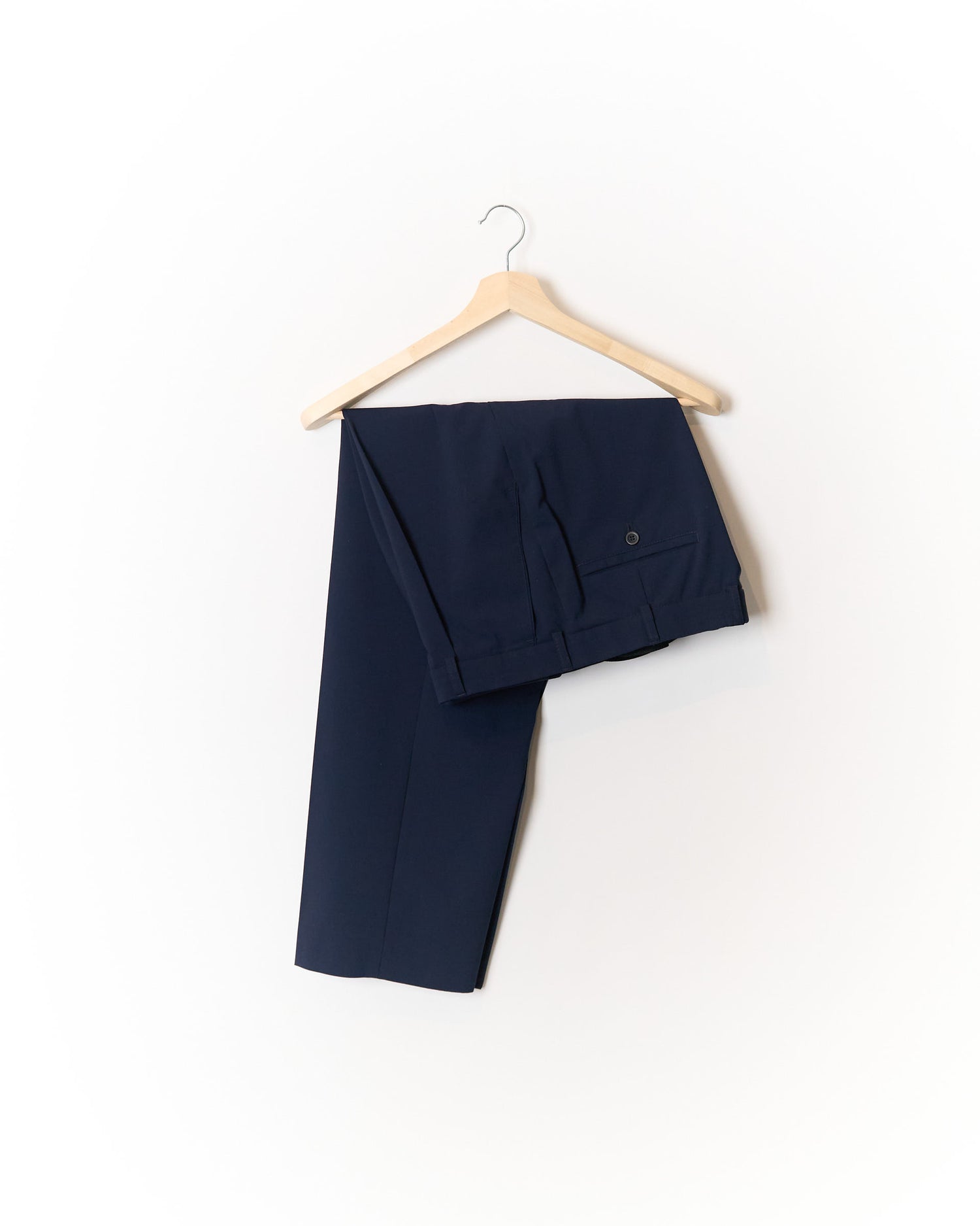 Holborn Navy Straigt Leg Wool Suit