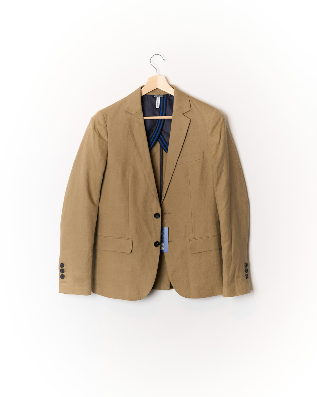 Antony Morato Brown Linen and Cotton Blazer