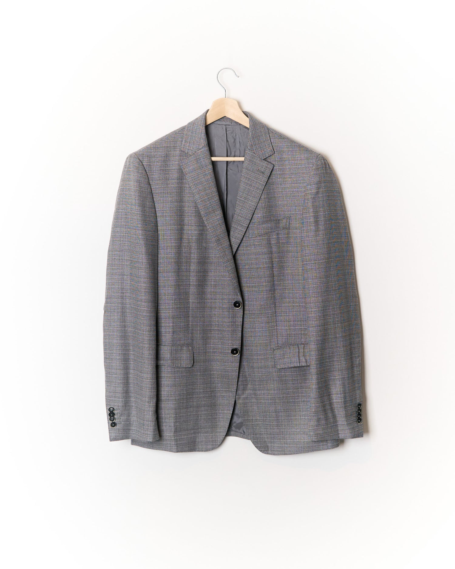 Baldessarini Grey Rennon Virgin Wool Blazer