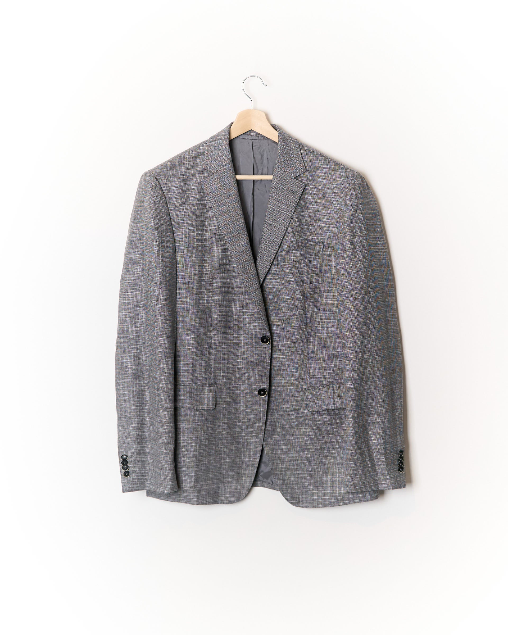 Baldessarini Grey Rennon Virgin Wool Blazer