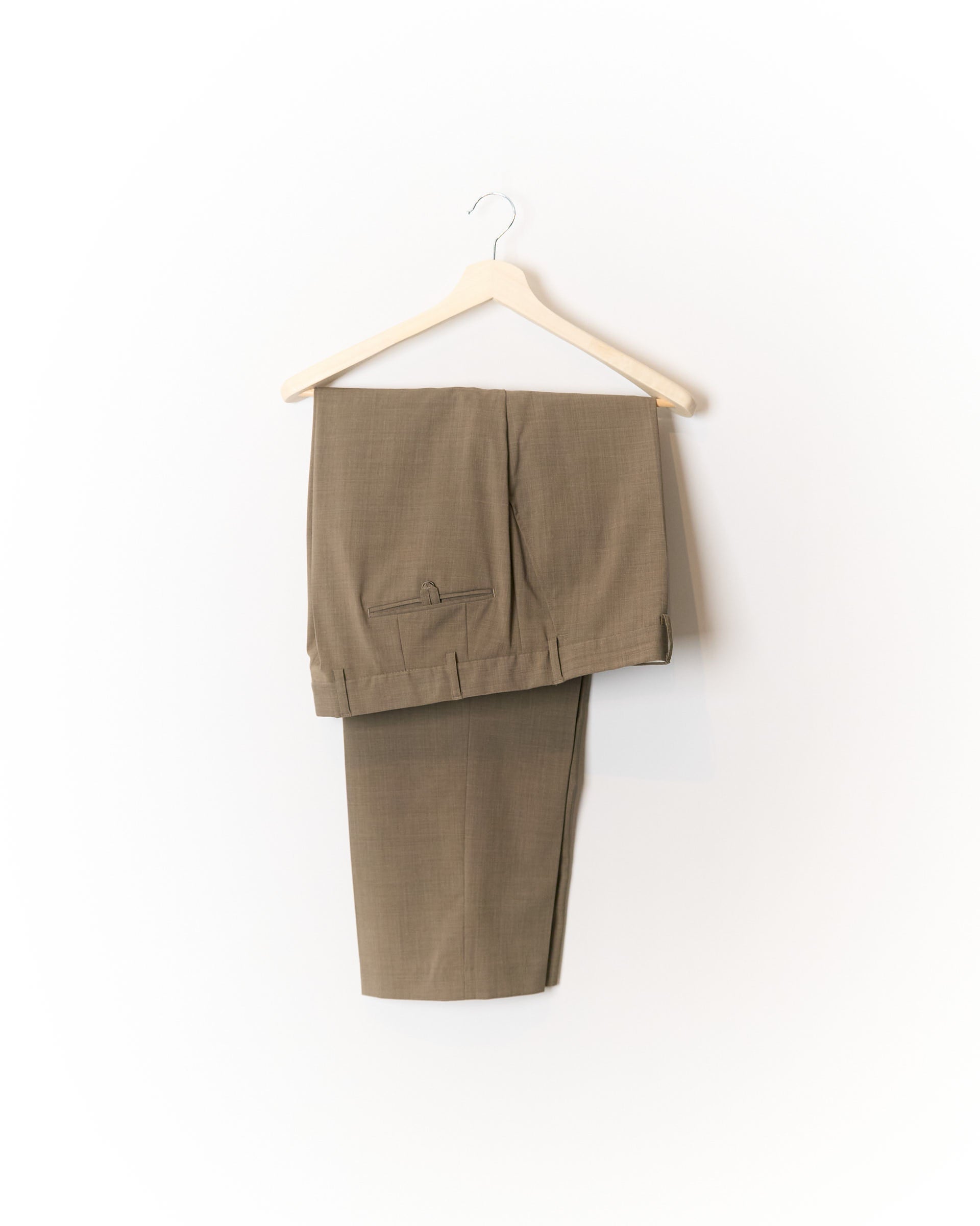Turo Tailor Brown Straight Leg Wool Suit