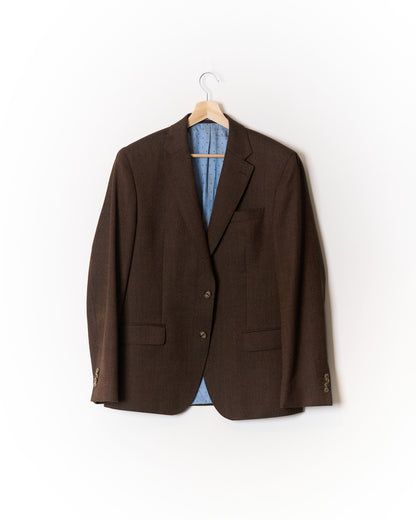 SAND Copenhagen Brown Virgin Wool Blazer